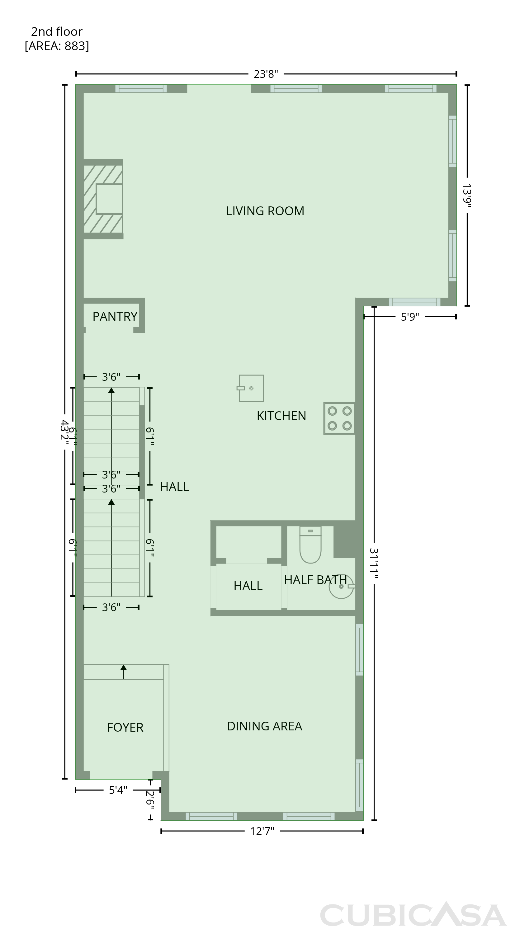 Second Floor of 2370 Crescent Park Ct, Atlanta, GA
