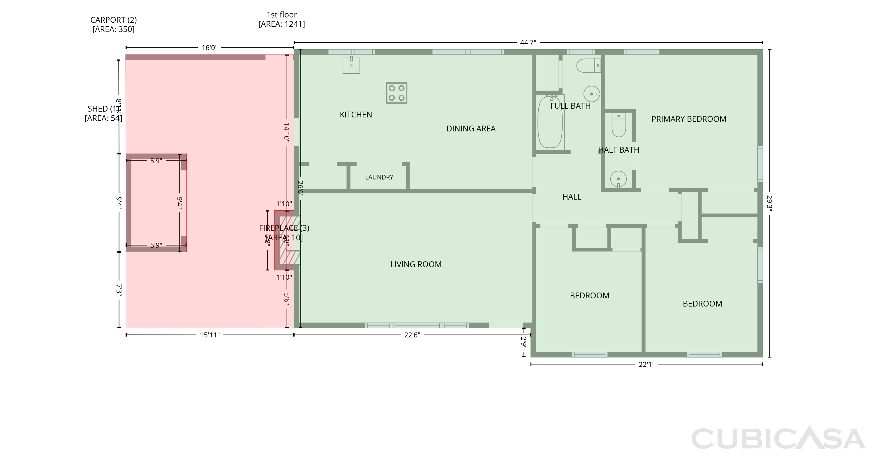 Main Floor of 1311 Brucemont Dr, Garner, NC
