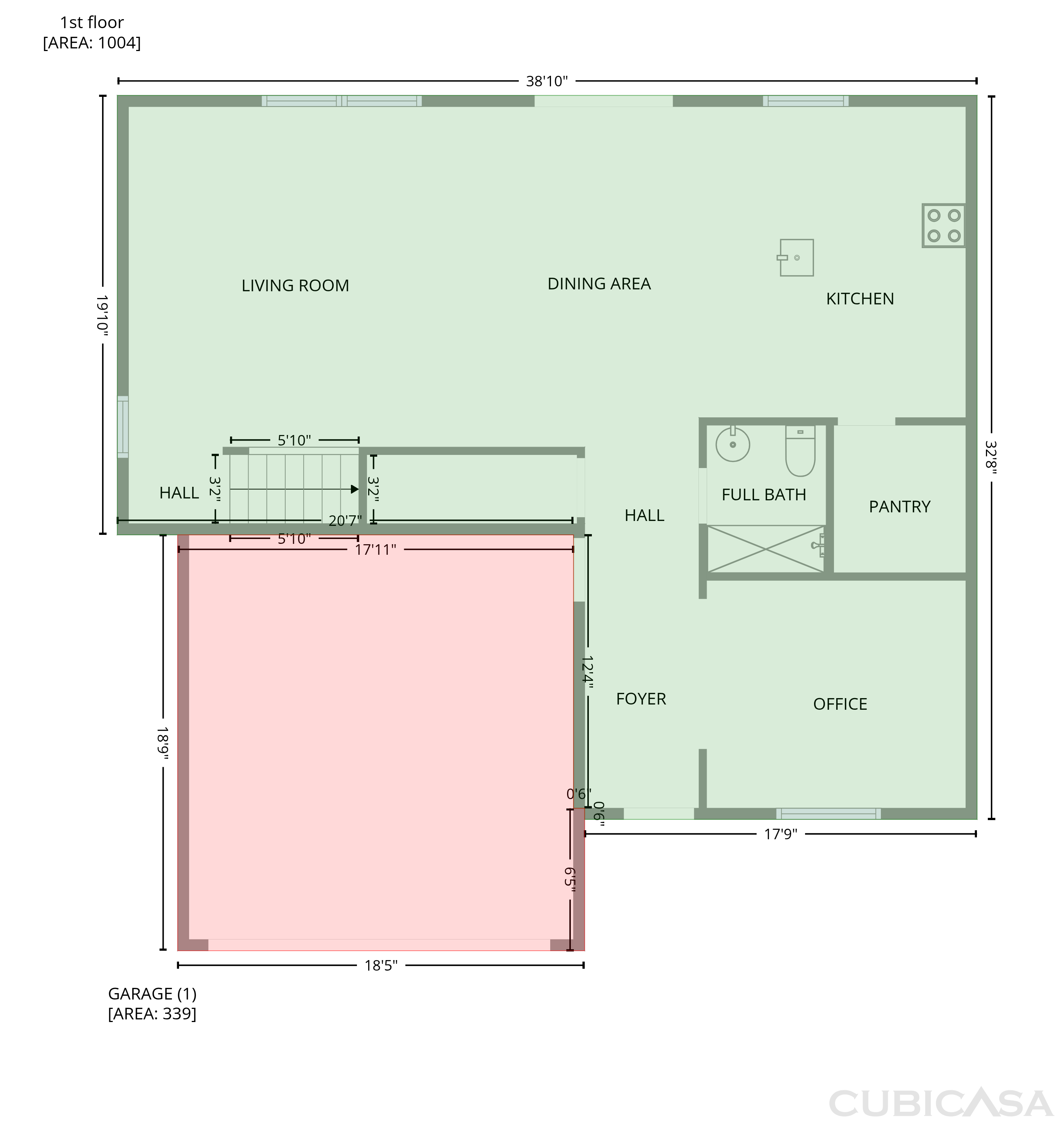 Main Floor of 35687 Hillbrook Ave, Zephyrhills, FL