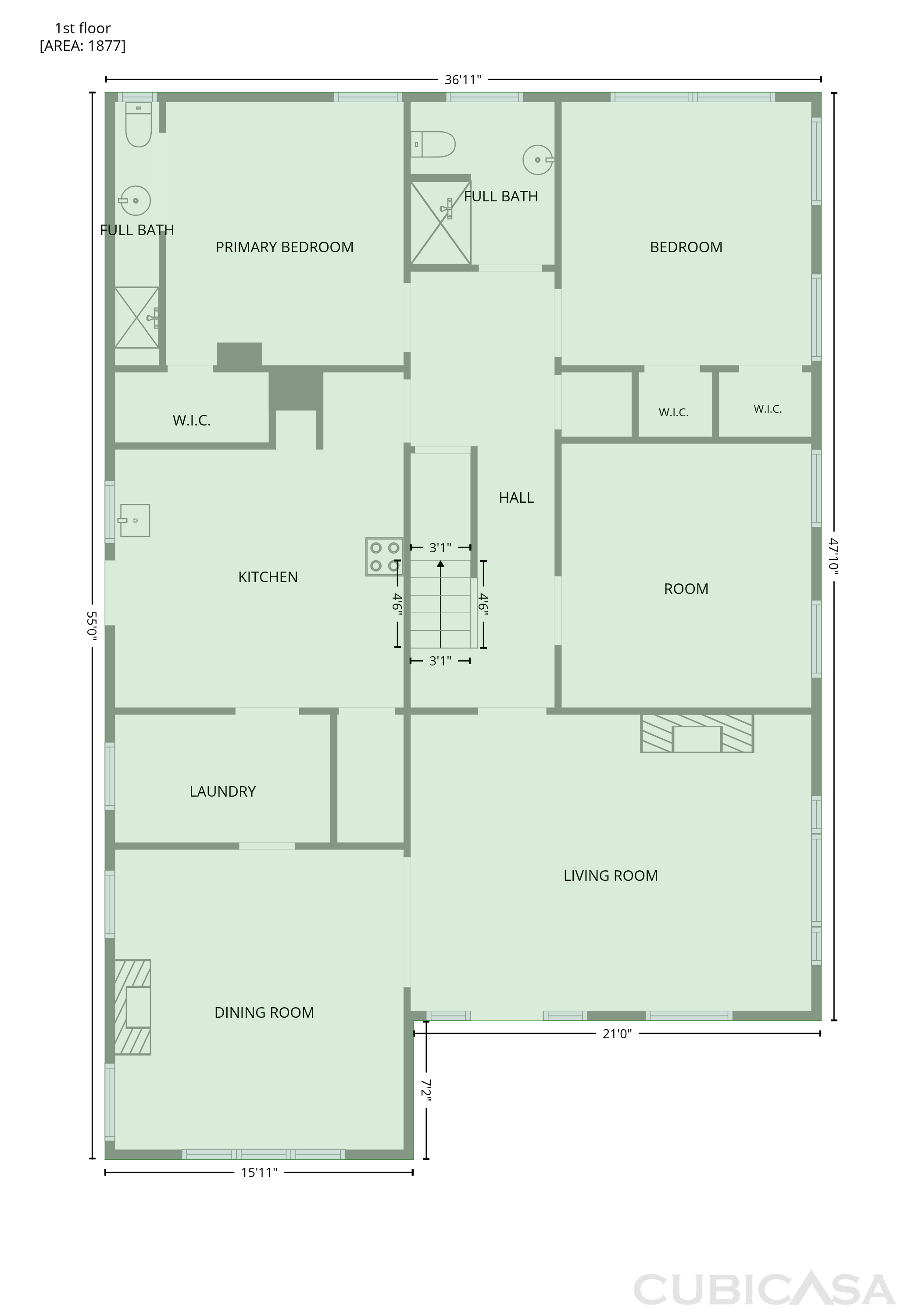 Main Floor of 502 N Elm St, Marshville, NC