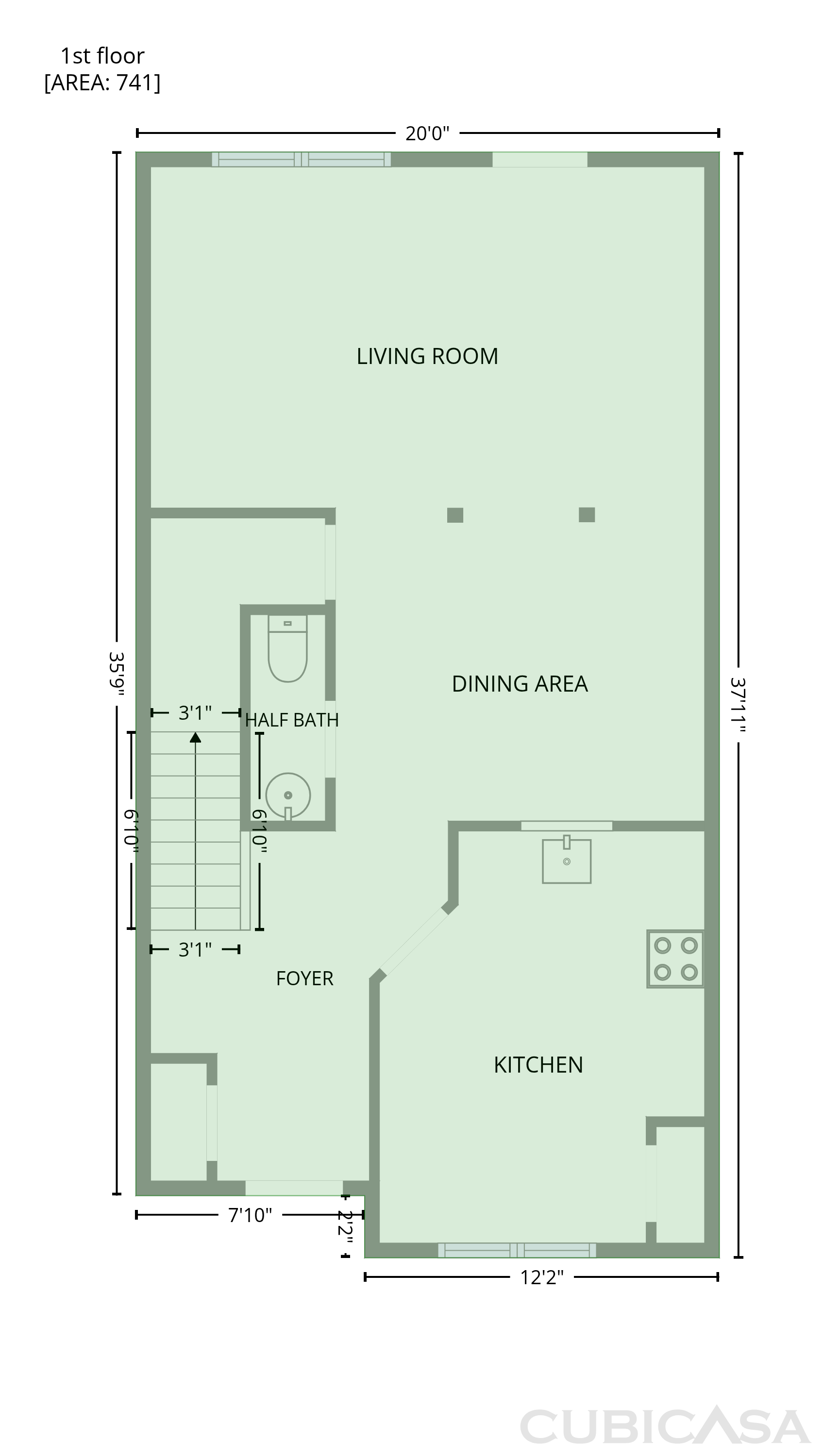 Main Floor of 7202 Gotland St, Union City, GA