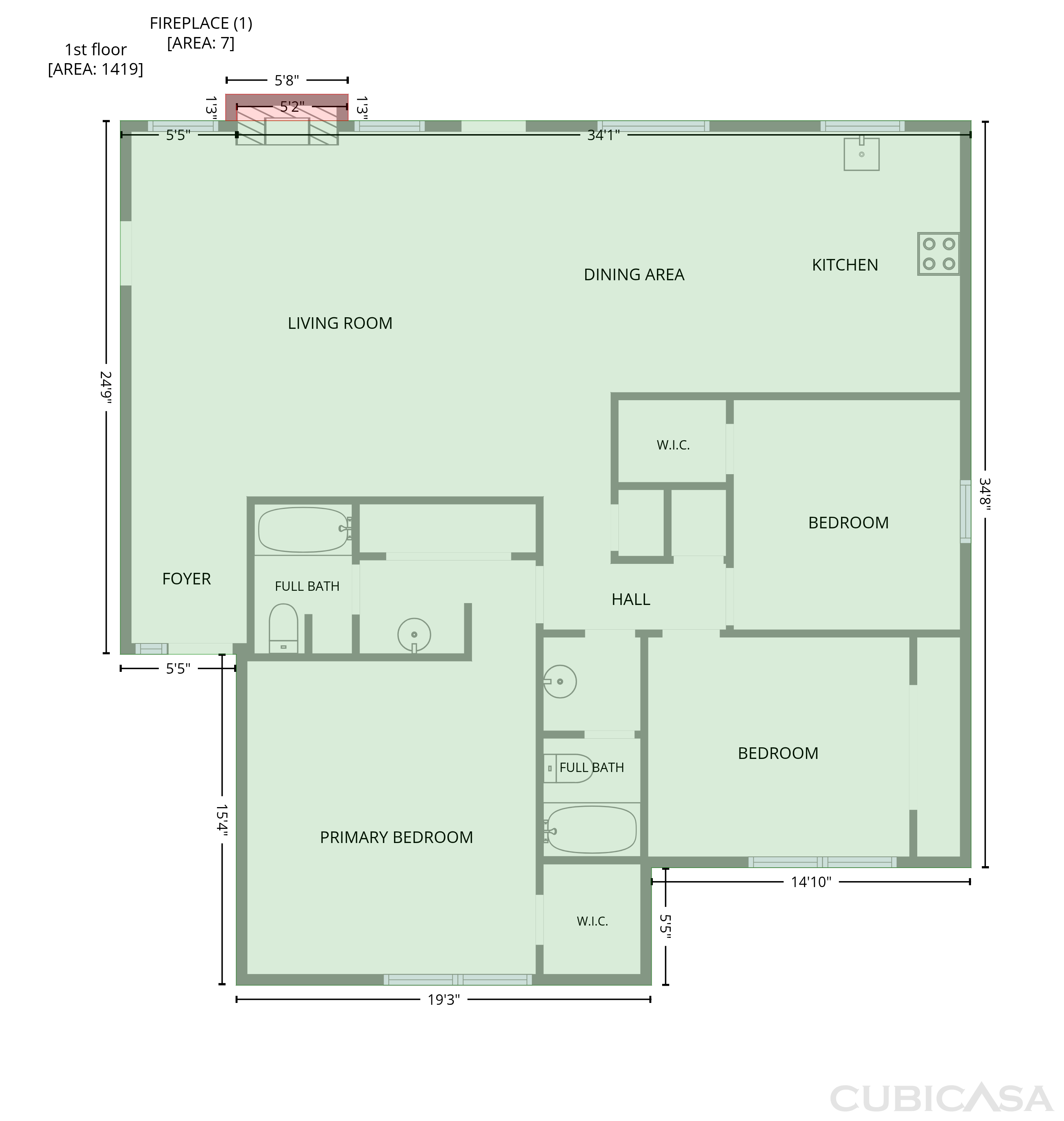 Main Floor of 2803 Persimmon Dr, Killeen, TX