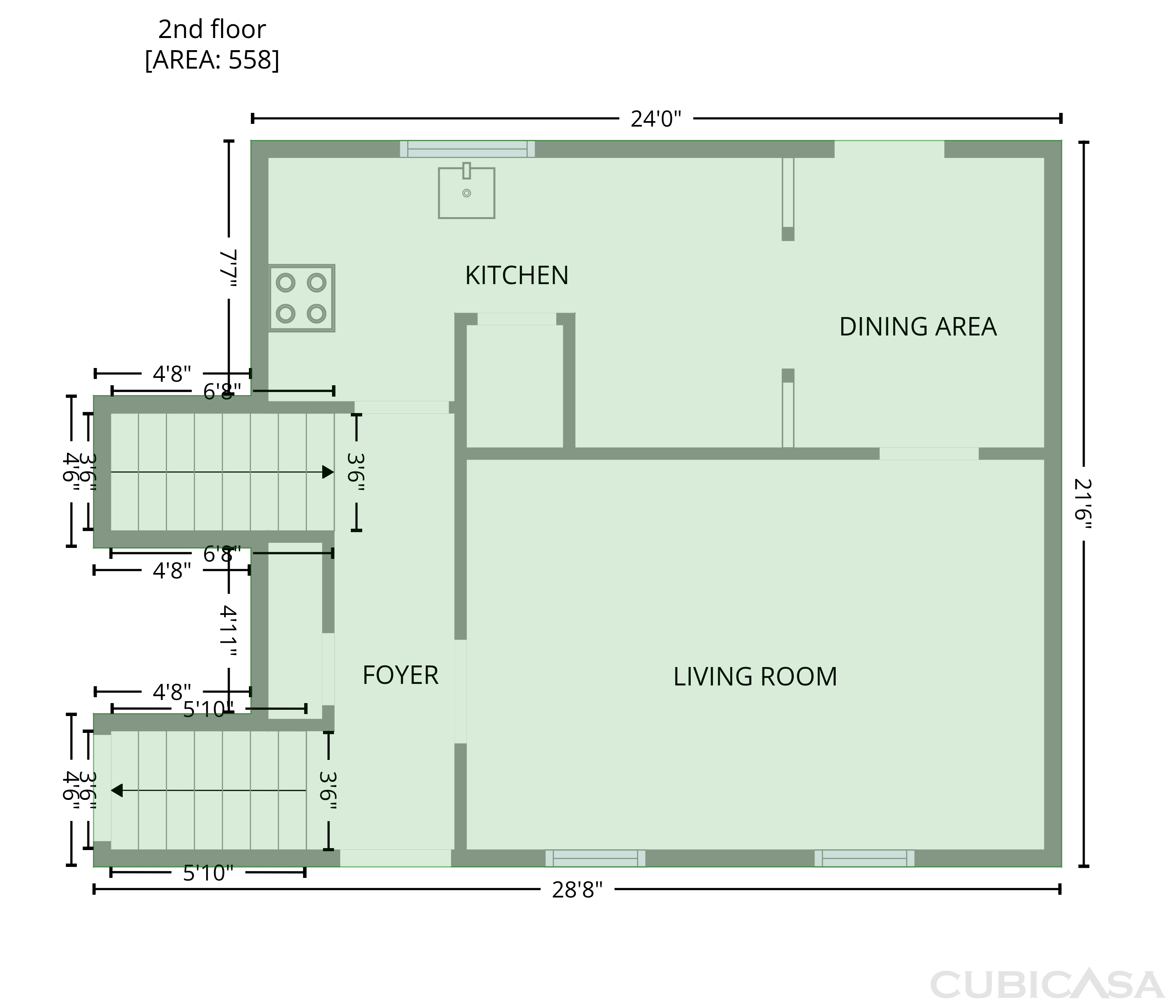 Second Floor of 1271 Seven Springs Cir, Marietta, GA