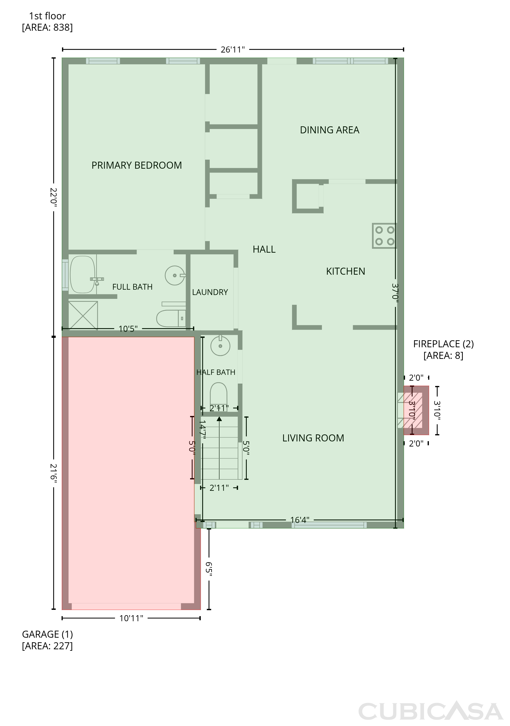 Main Floor of 4131 Ravenwood Ct, Union City, GA