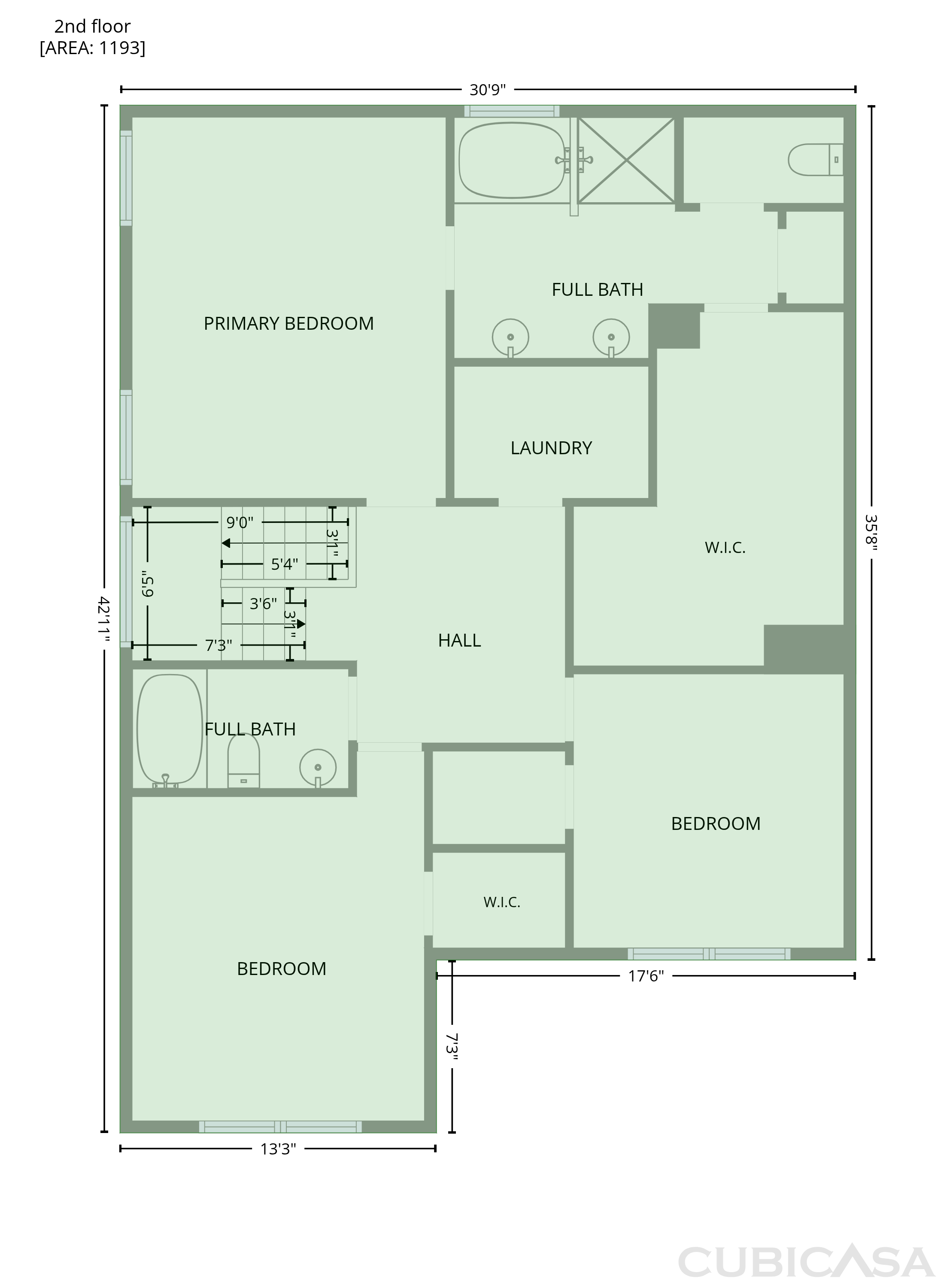 Second Floor of 1705 Orileys Run, Winder, GA