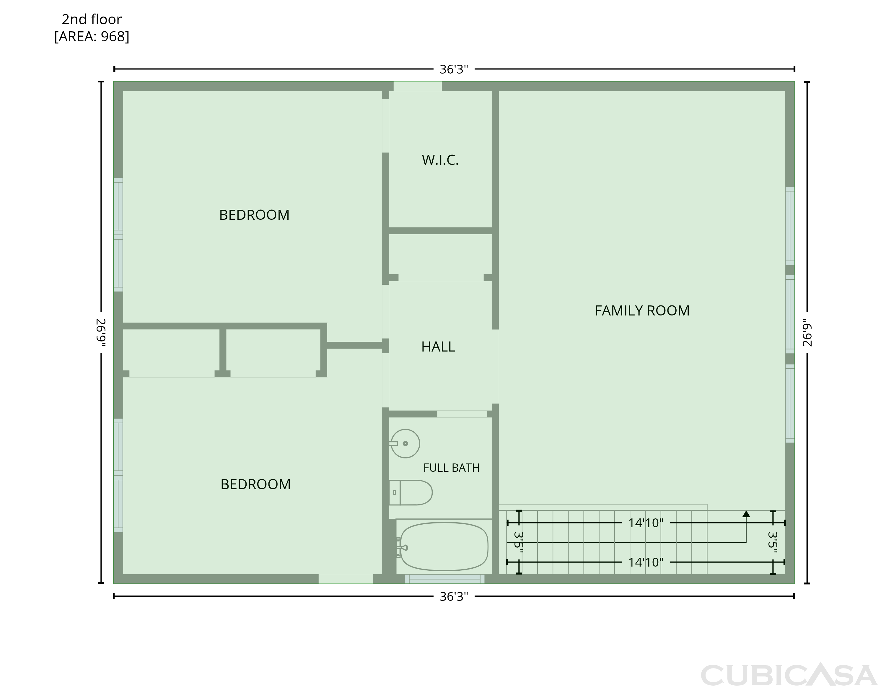 Second Floor of 1337 Farm Pond Trl, Durham, NC