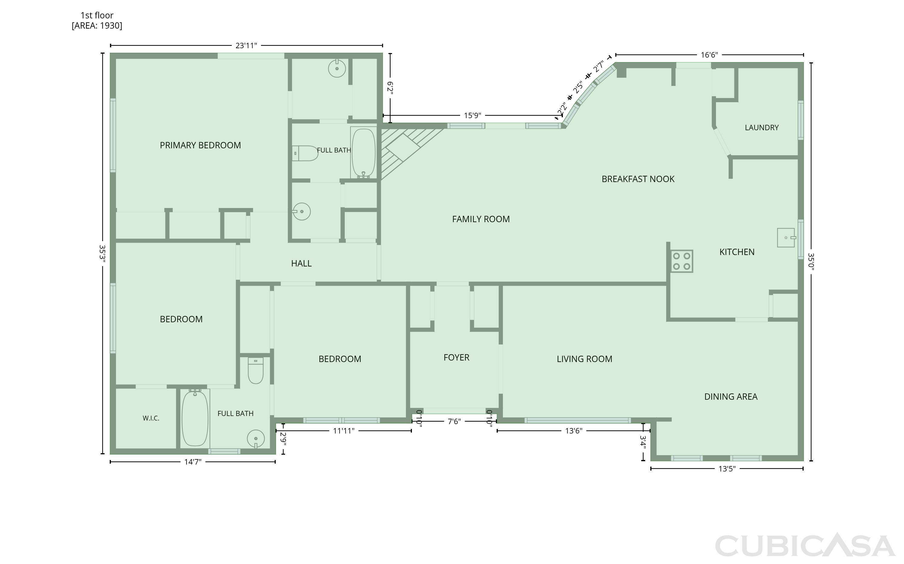Main Floor of 821 Glen Oaks Blvd, Dallas, TX