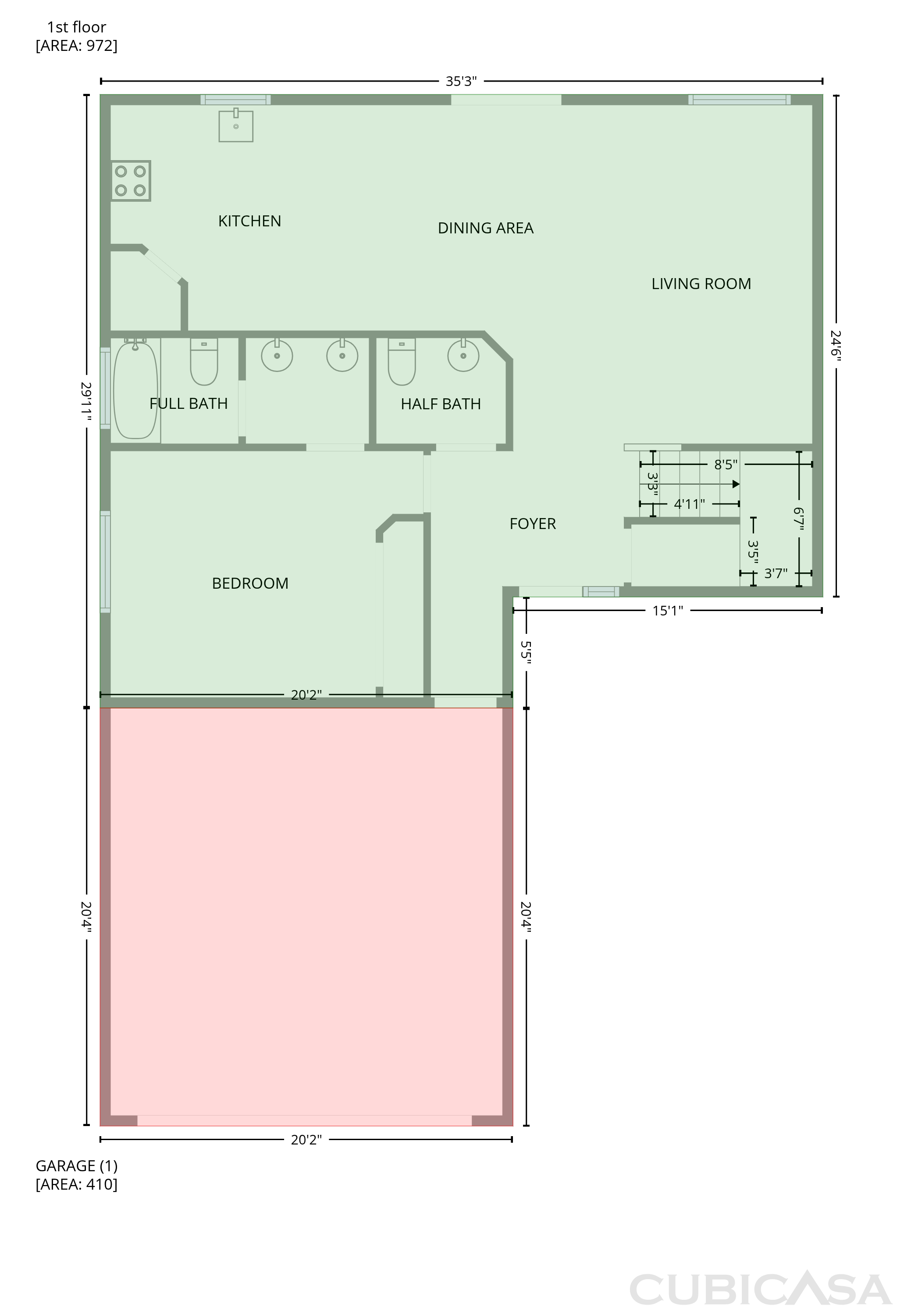 Main Floor of 12421 W Windrose Dr, El Mirage, AZ