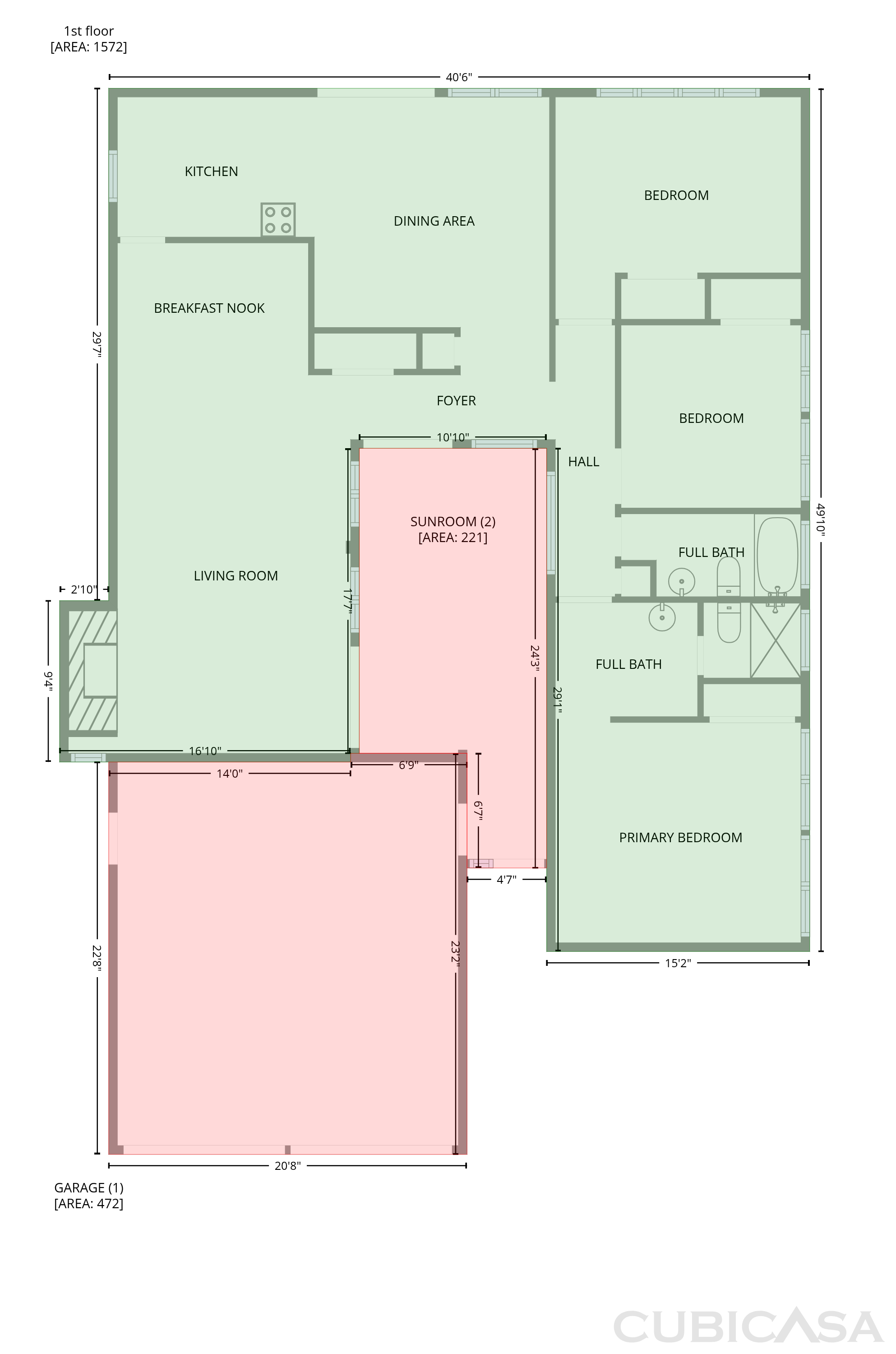 Main Floor of 2361 Oakmont Dr, San Bruno, CA