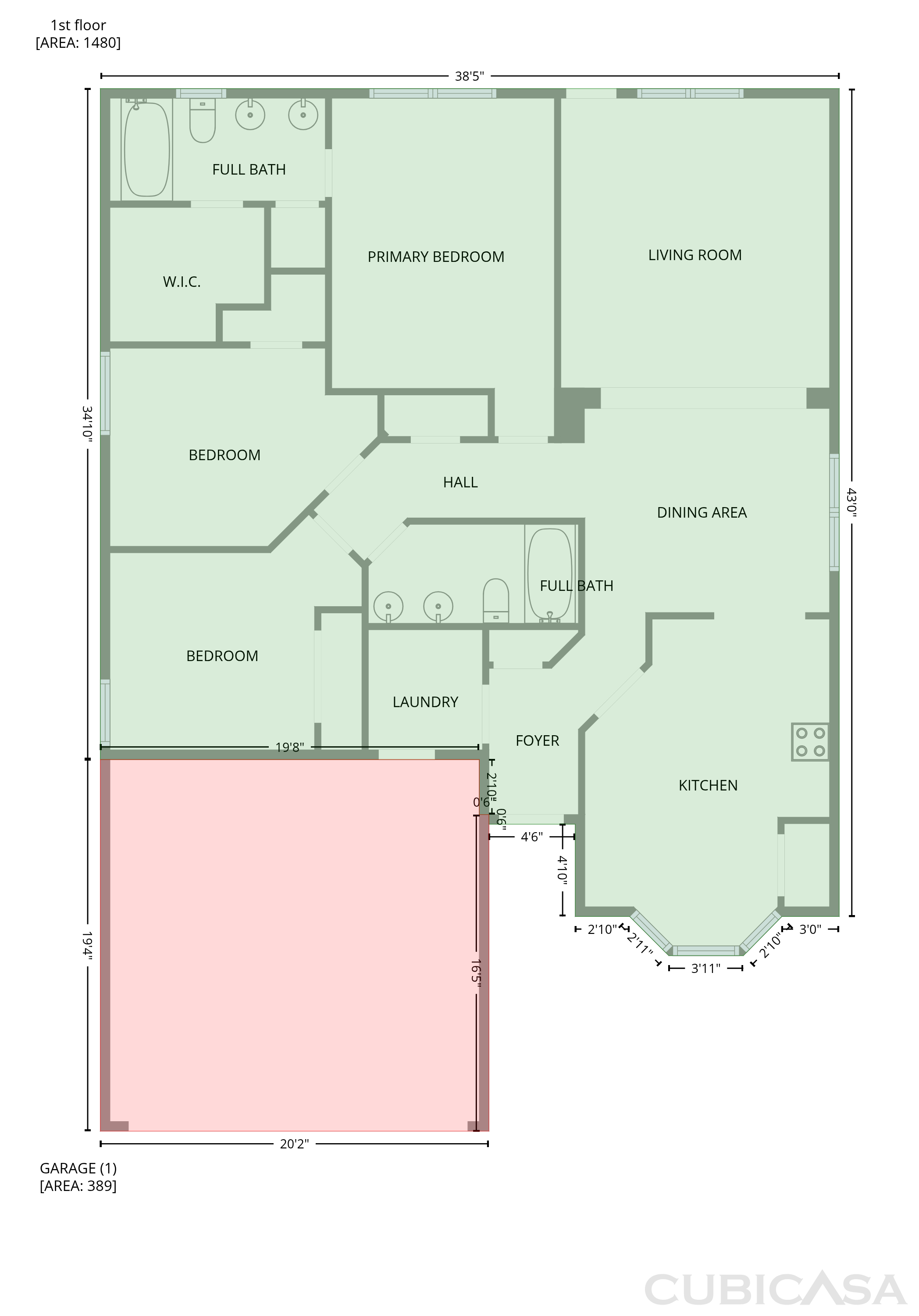Main Floor of 105 Kings Way Dr, Rhome, TX