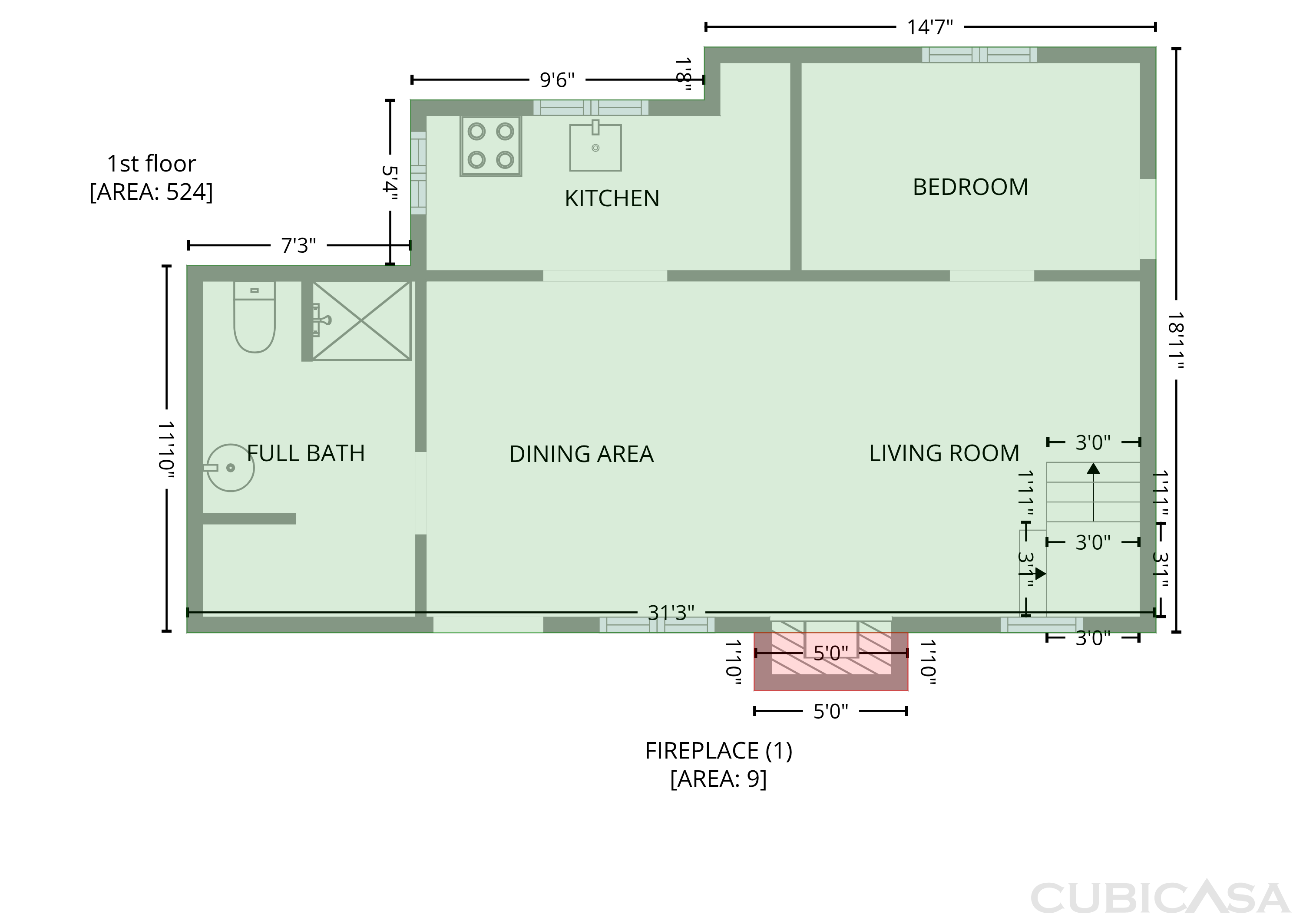 Main Floor of 982 Oak Dr, Crestline, CA