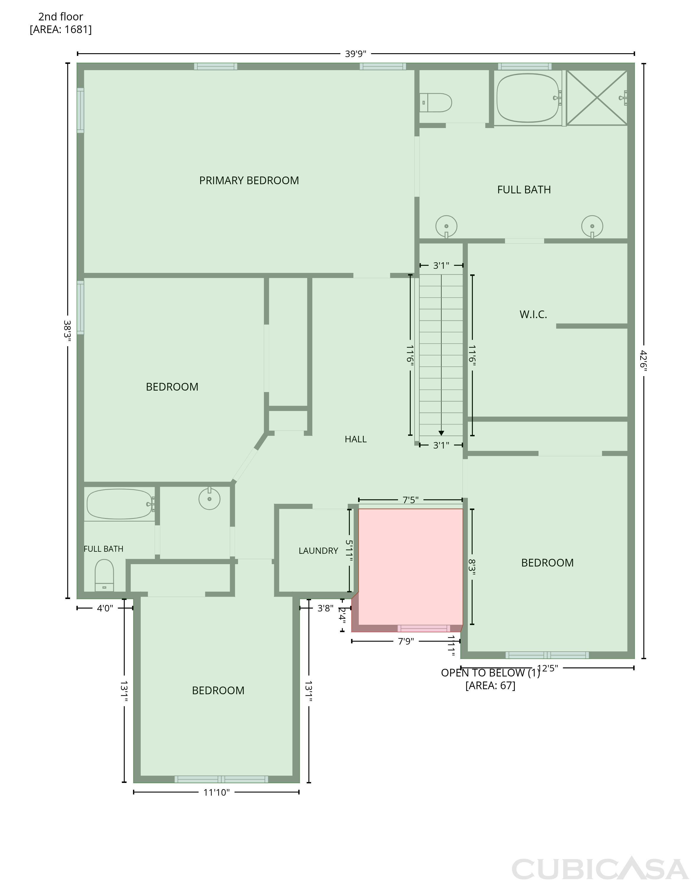 Second Floor of 4025 Village Crossing Cir, Ellenwood, GA