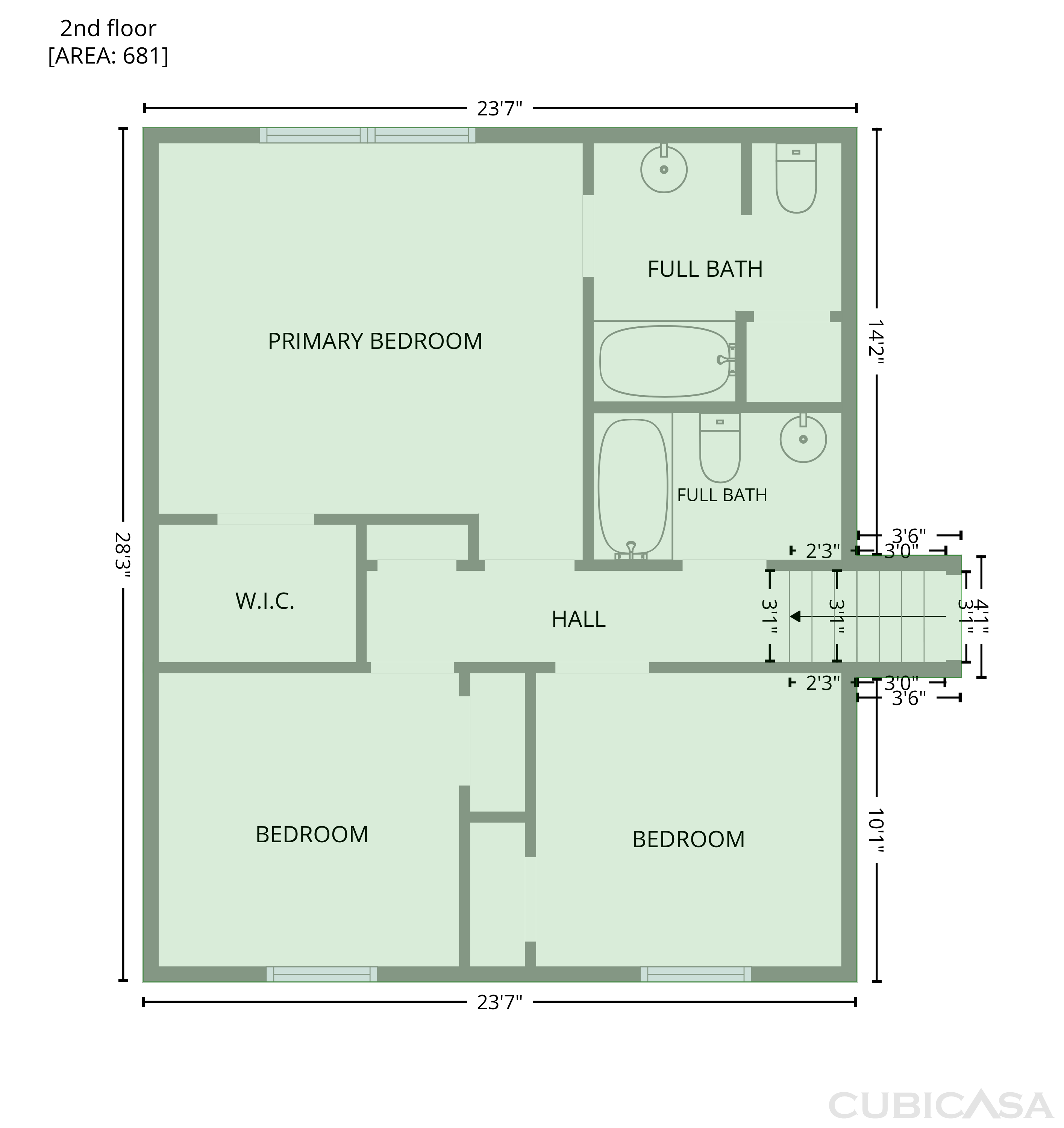 Third Floor of 3240 Valley View St, Powder Springs, GA