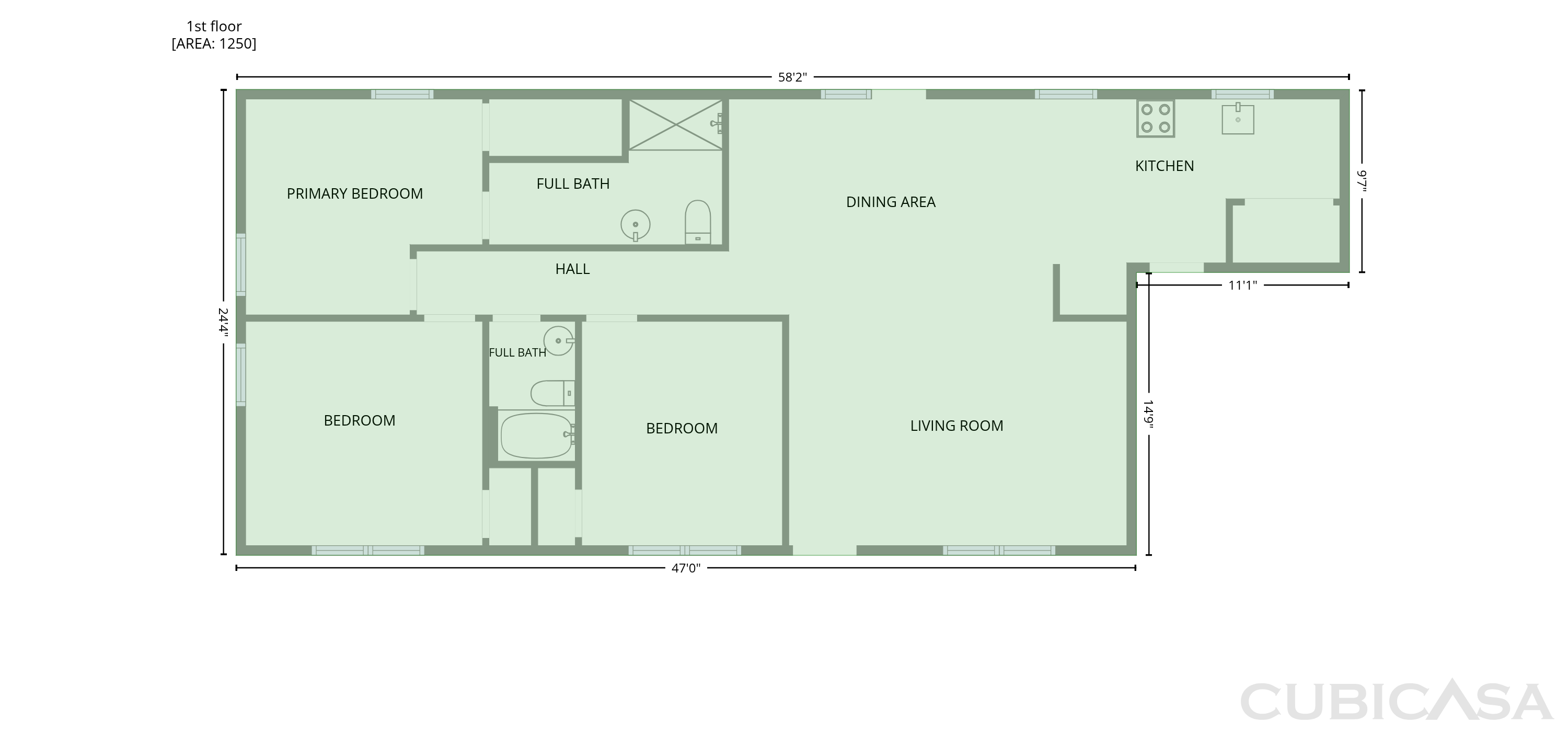 Main Floor of 4141 E Fairview Rd SW, Stockbridge, GA