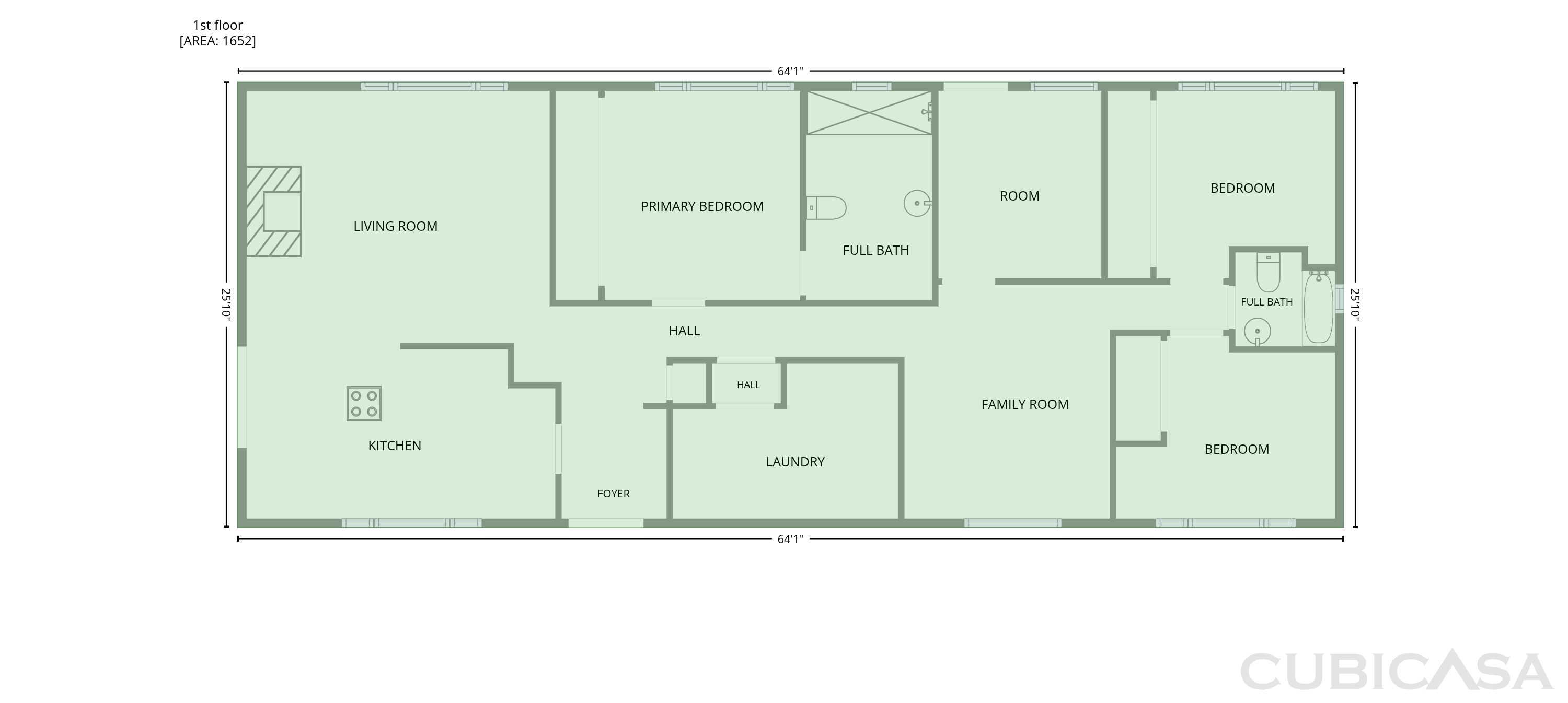 Main Floor of 1605 Raiford Rd, Starke, FL