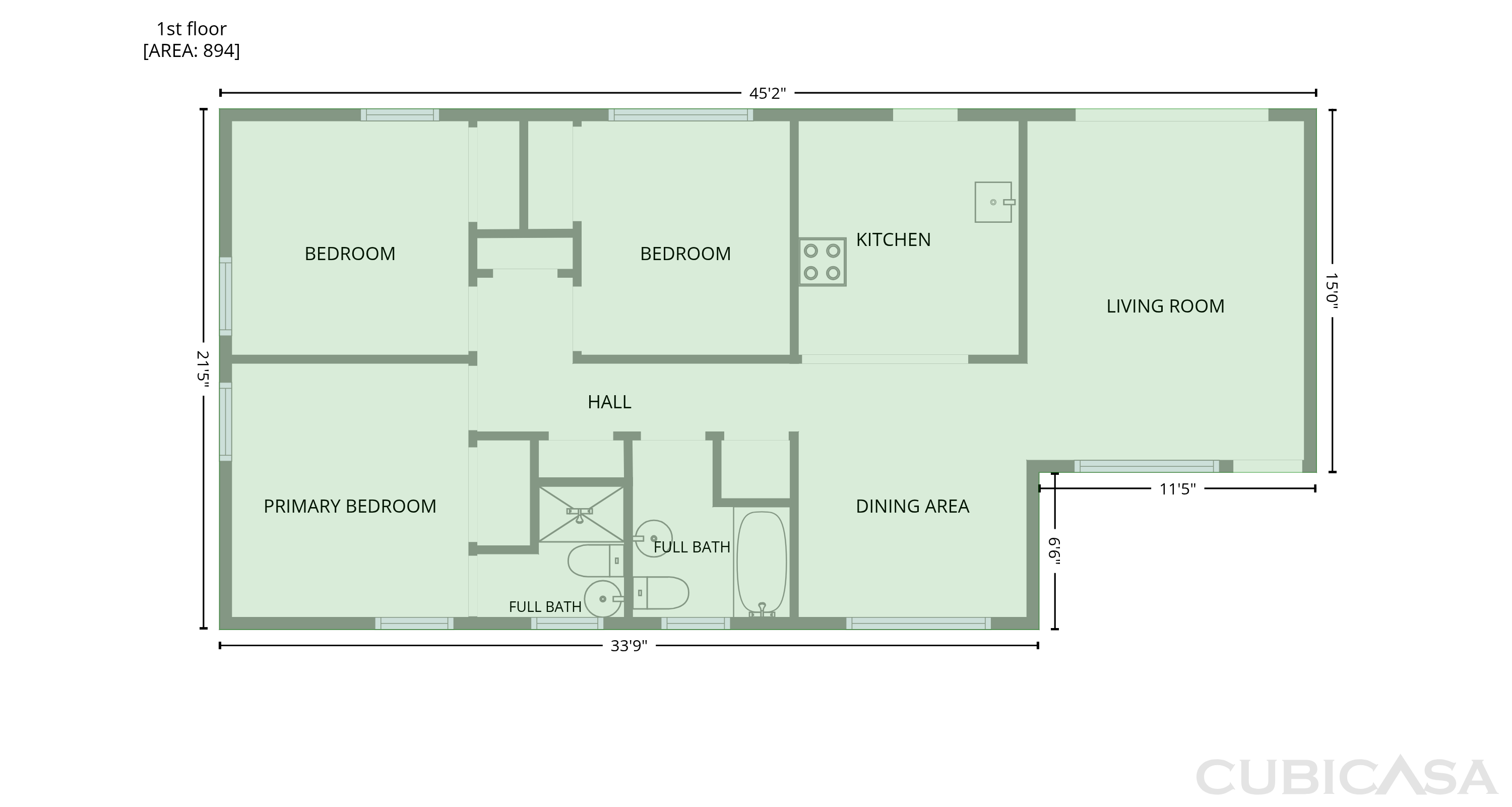 Main Floor of 1737 Hawaii Dr E, Jacksonville, FL