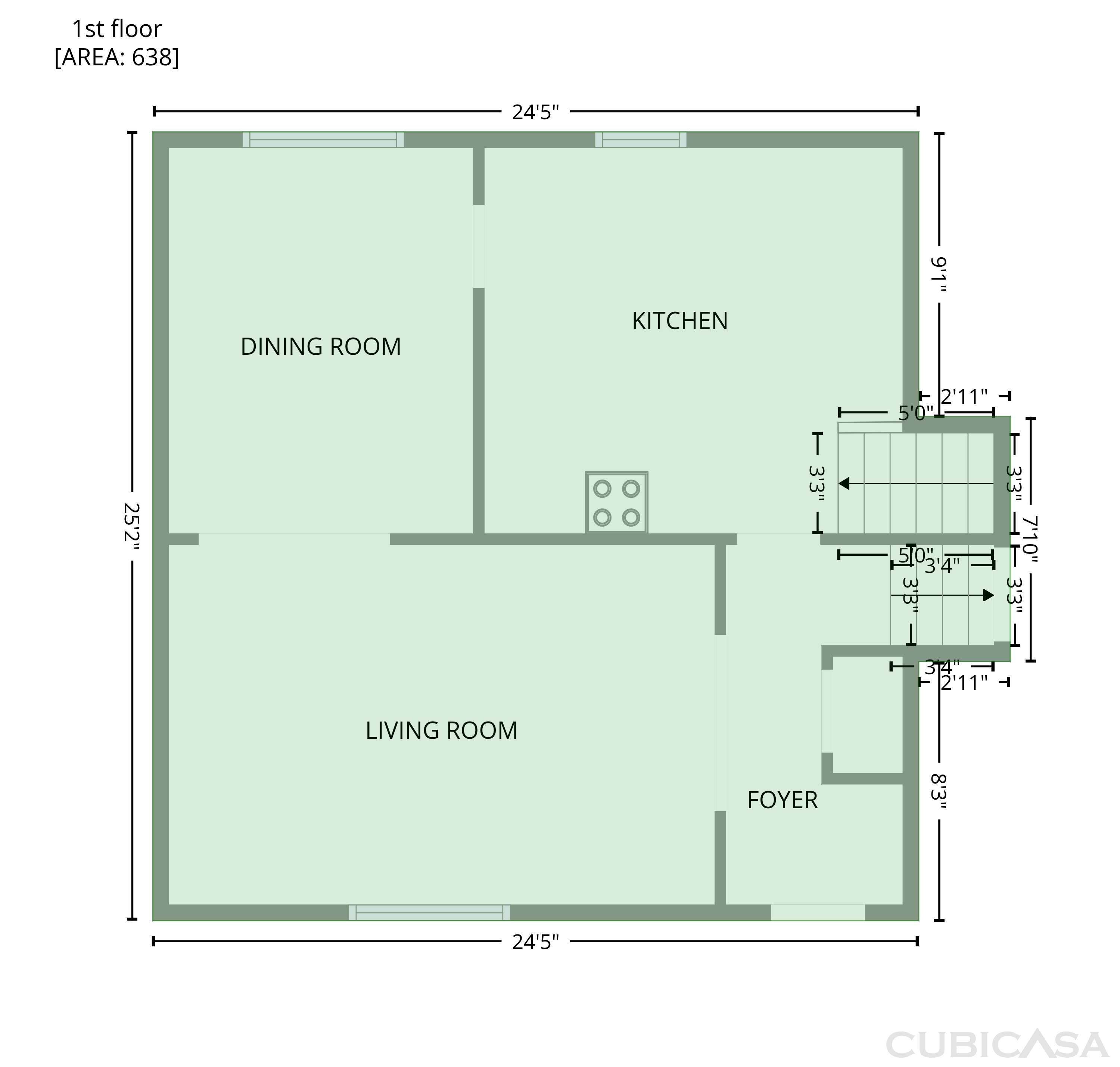 Second Floor of 7052 Lodgepole Dr, Morrow, GA