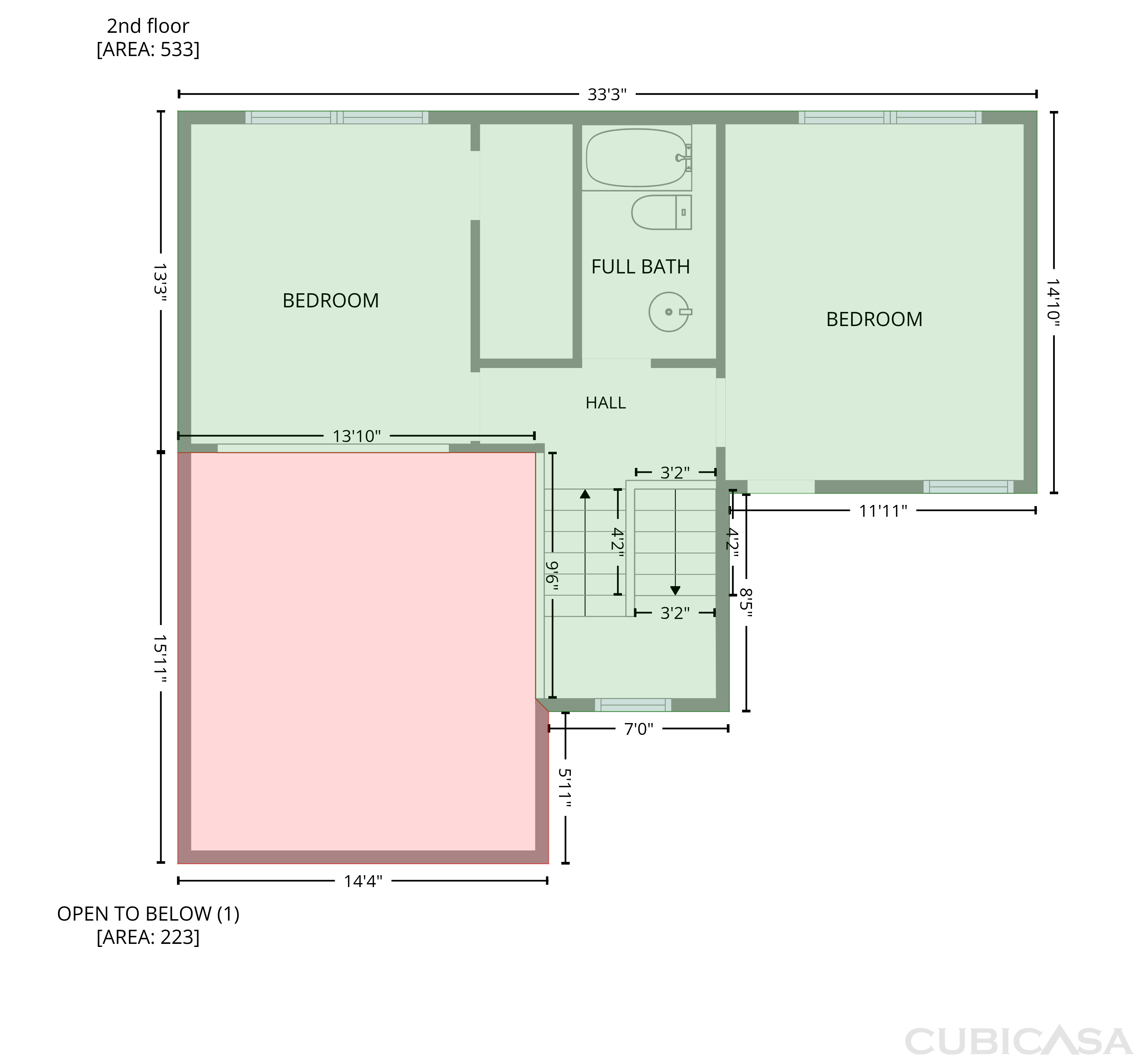Second Floor of 11811 Gordon Rd, Fredericksburg, VA