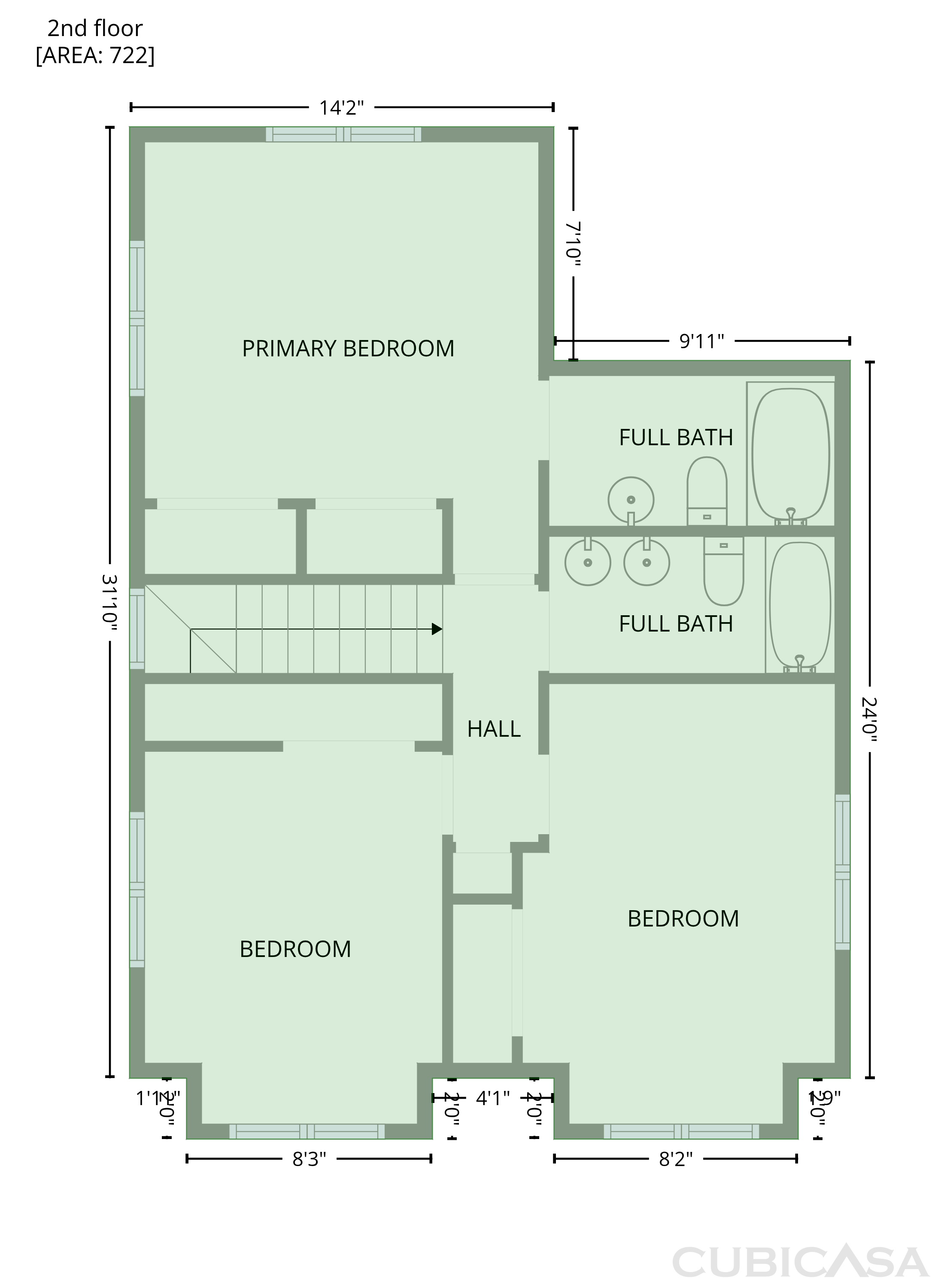 Second Floor of 604 Eastway Ave, Durham, NC