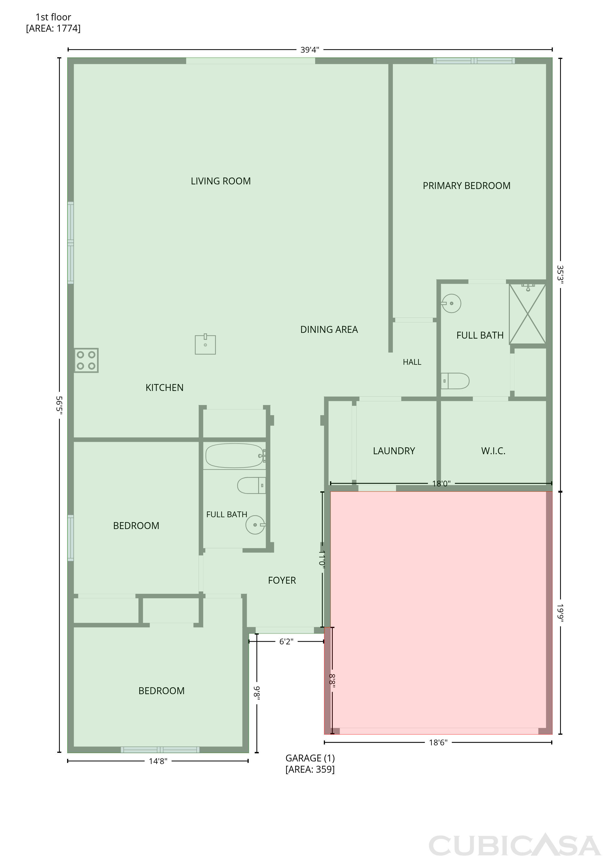 Main Floor of 964 Corbin Cir SW, Palm Bay, FL