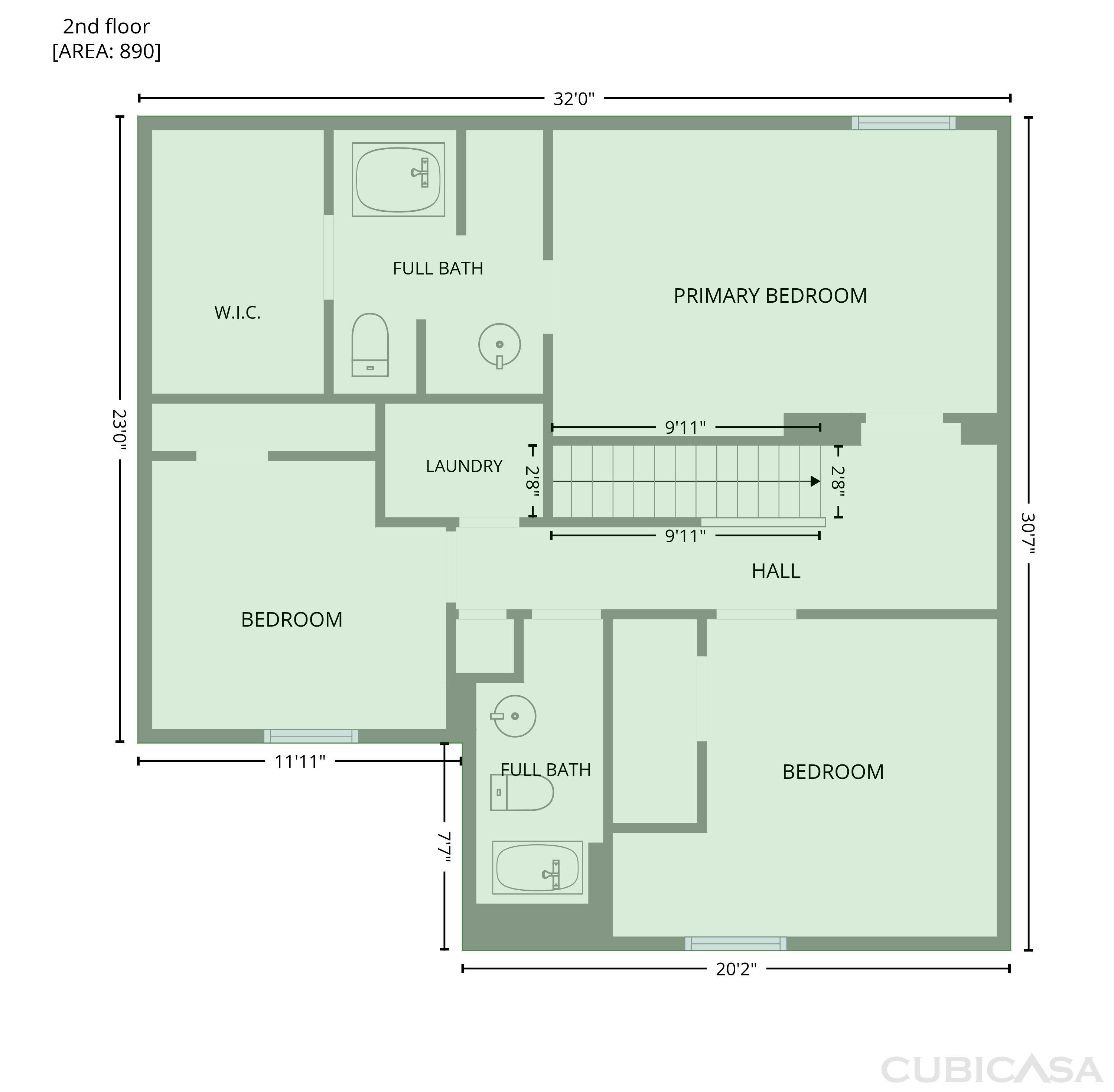 Second Floor of 203 Scotland Dr, Dallas, GA