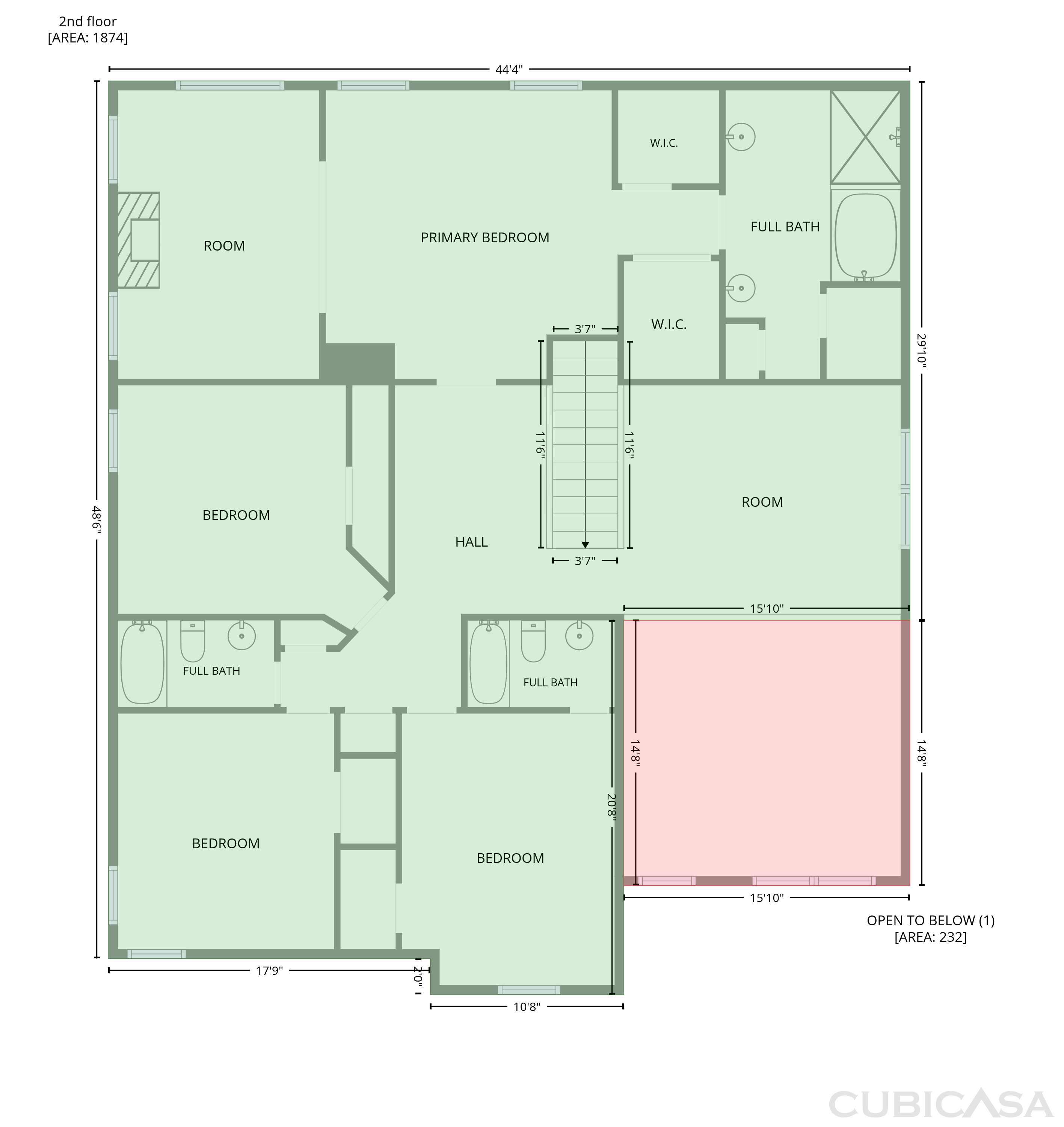 Second Floor of 2772 Bluestone Dr SW, Atlanta, GA