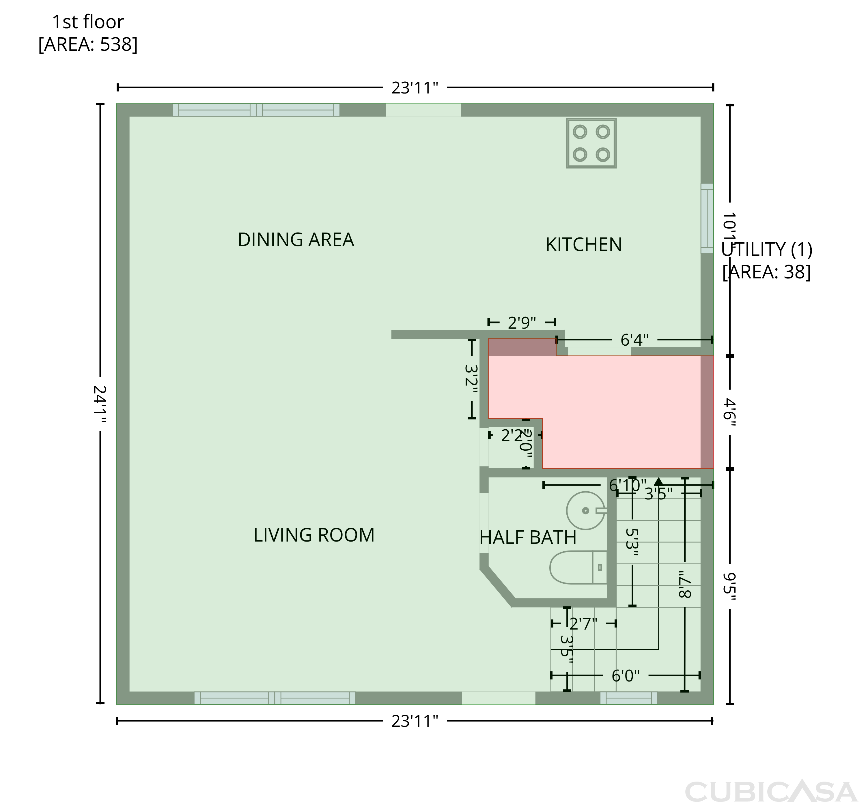 Main Floor of 3841 Bay Village St, Columbus, OH