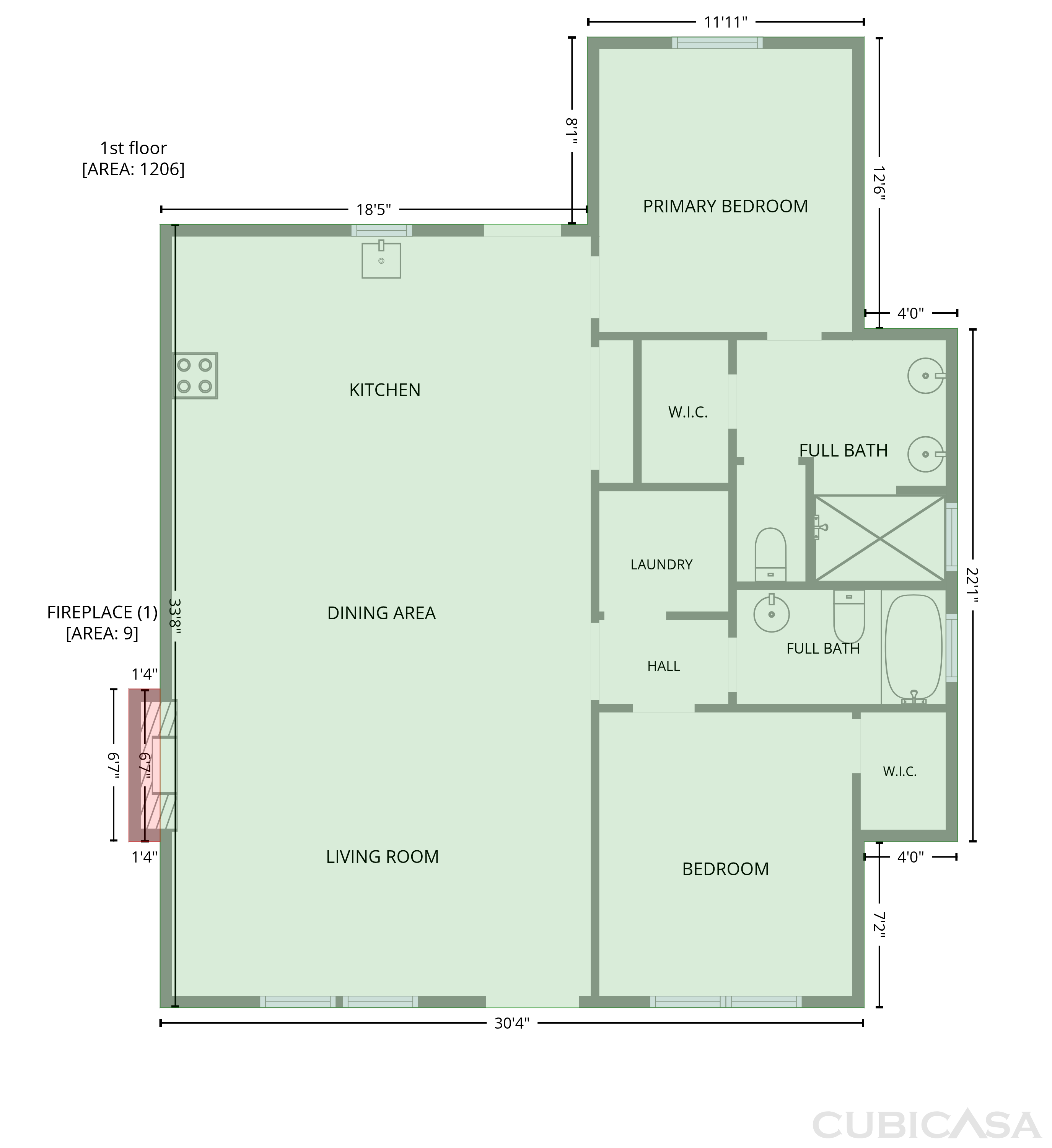Main Floor of 78 Lake Top Ln, Ellijay, GA