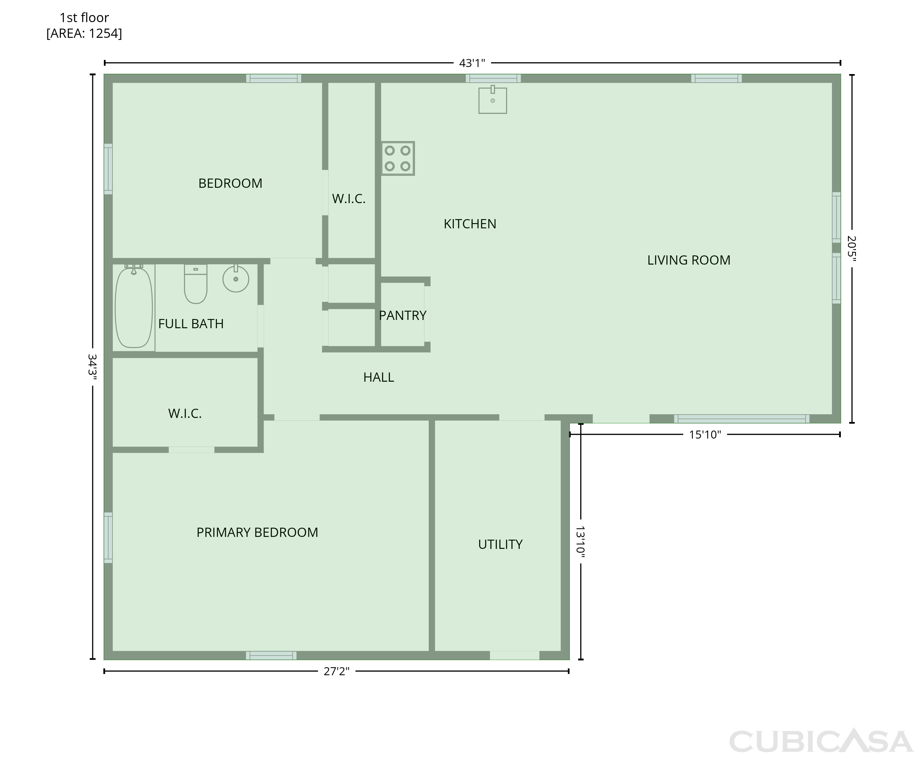 Main Floor of 430225 E 1155 Rd, Porum, OK
