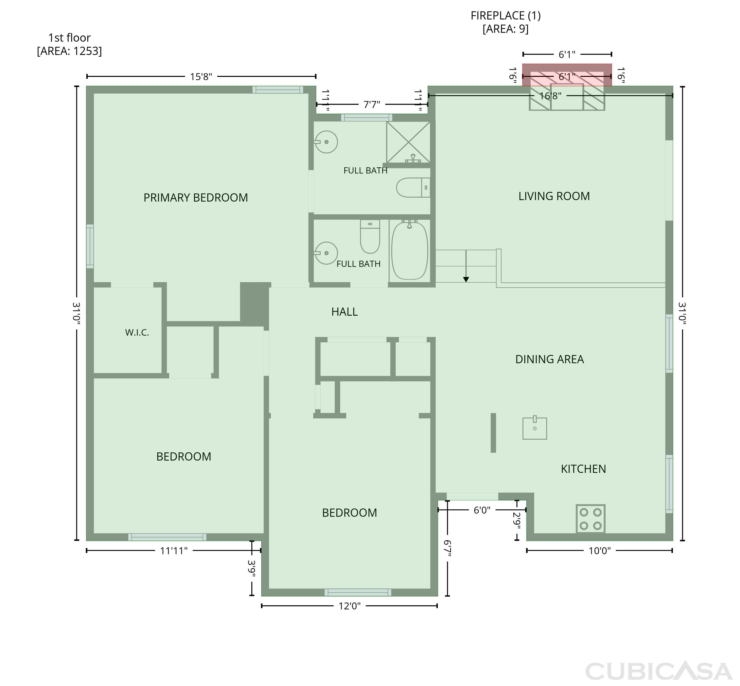 Main Floor of 3616 Shrewsbury St, Durham, NC