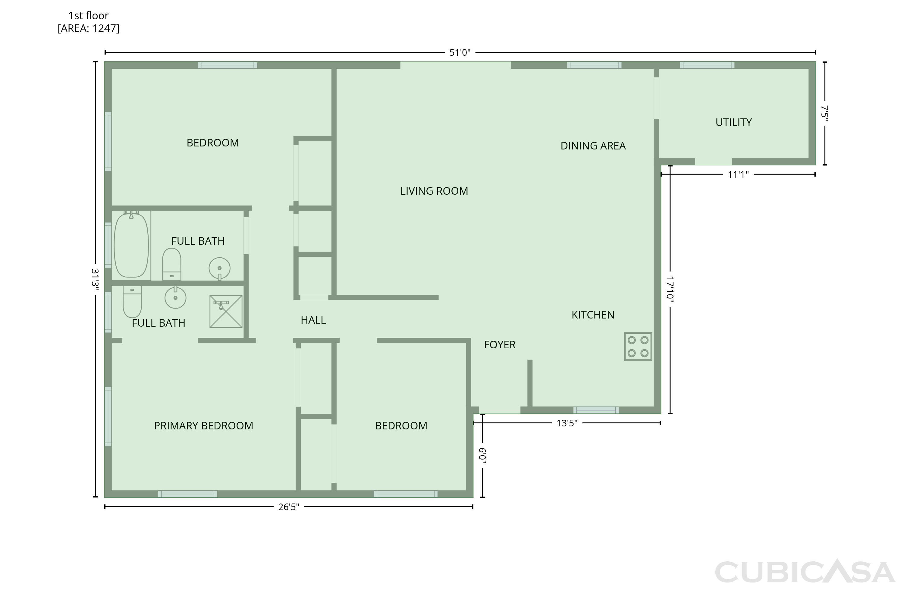 Main Floor of 7231 N 23rd Ave, Phoenix, AZ