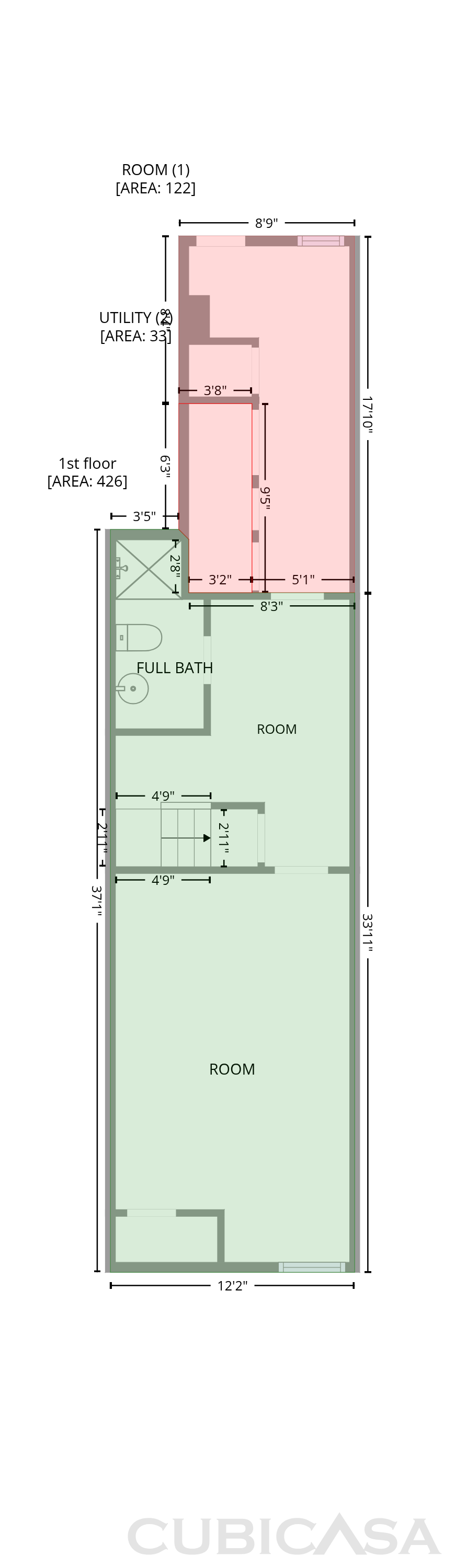 Main Floor of 1135 Myrtle Ave, Baltimore, MD