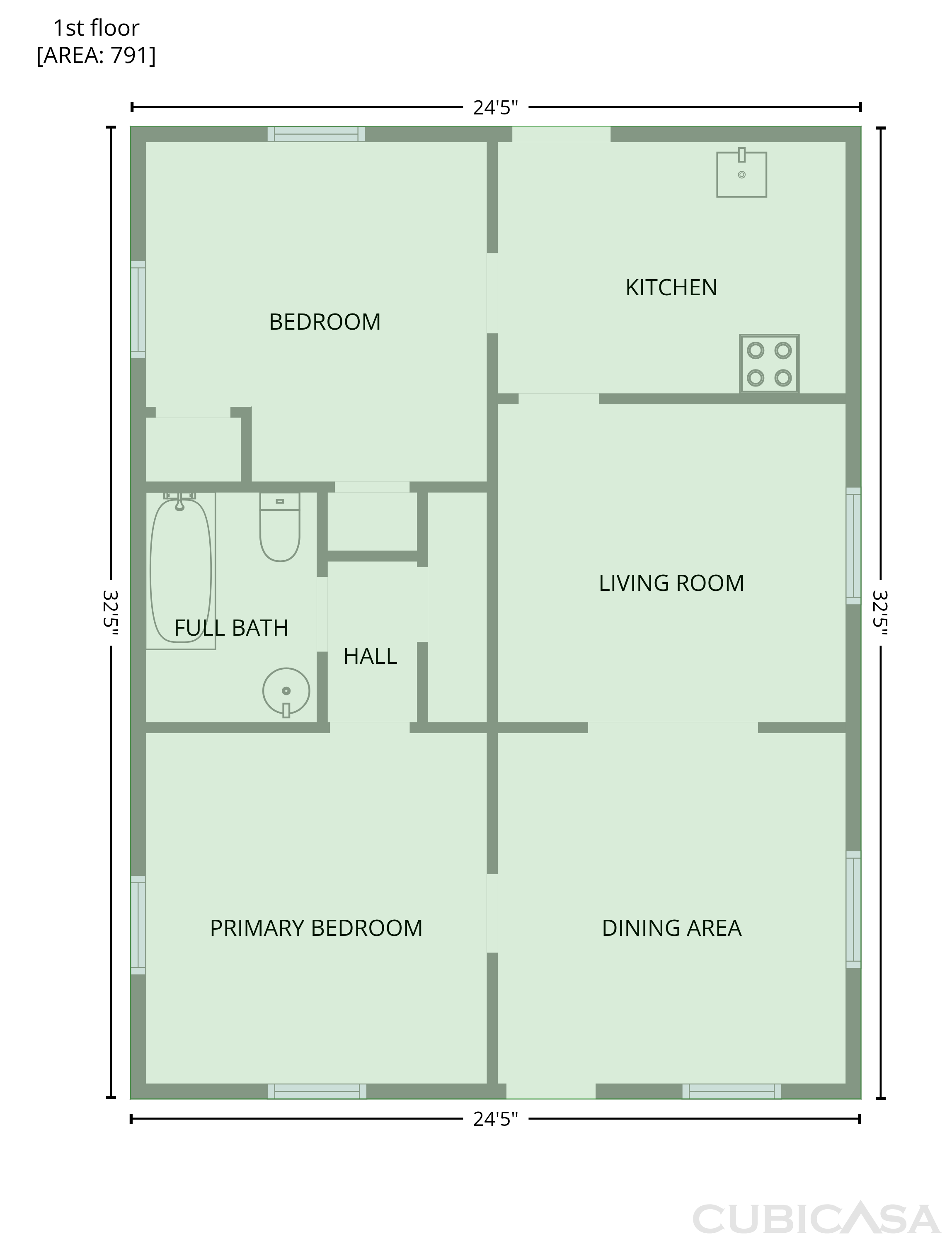 Main Floor of 415 Mallie St, Conroe, TX