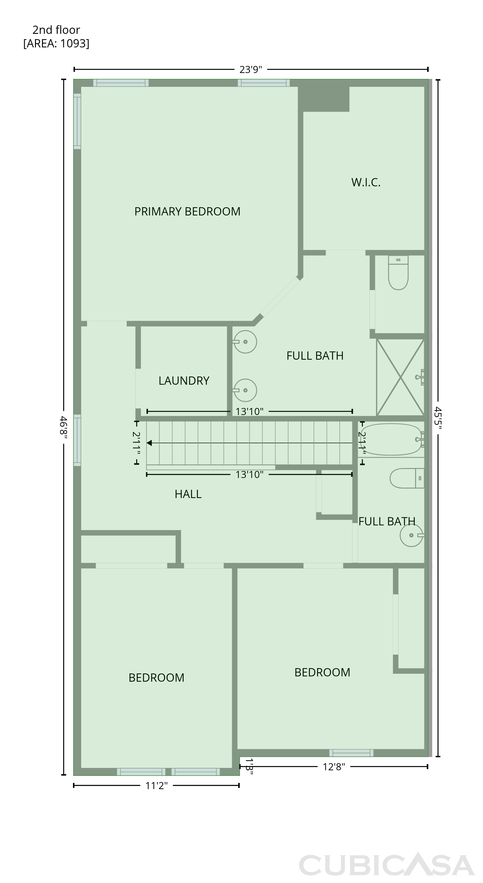 Second Floor of 4574 Bishops Ln, Oakwood, GA