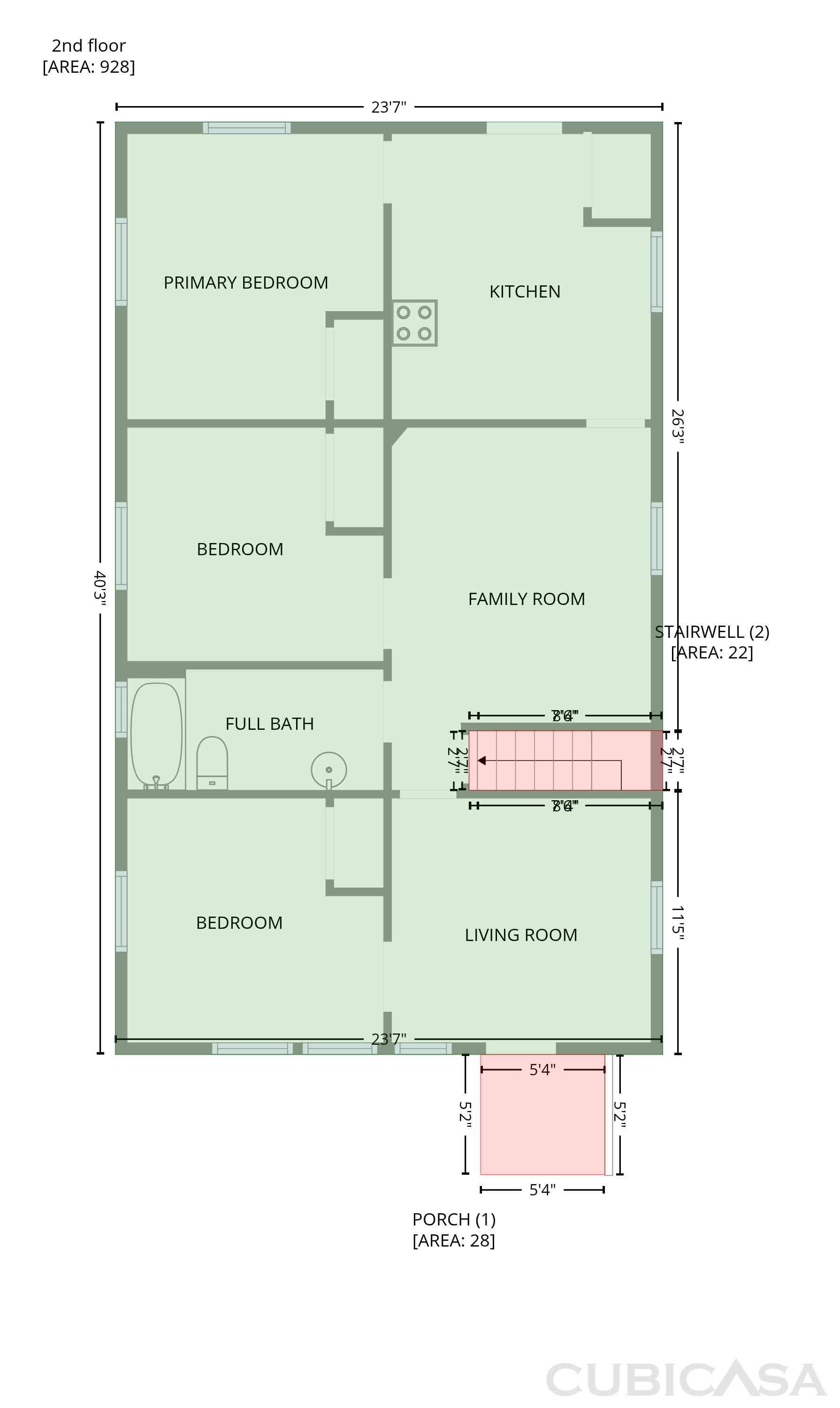 Second Floor of 1314 S Braddock St, Winchester, VA