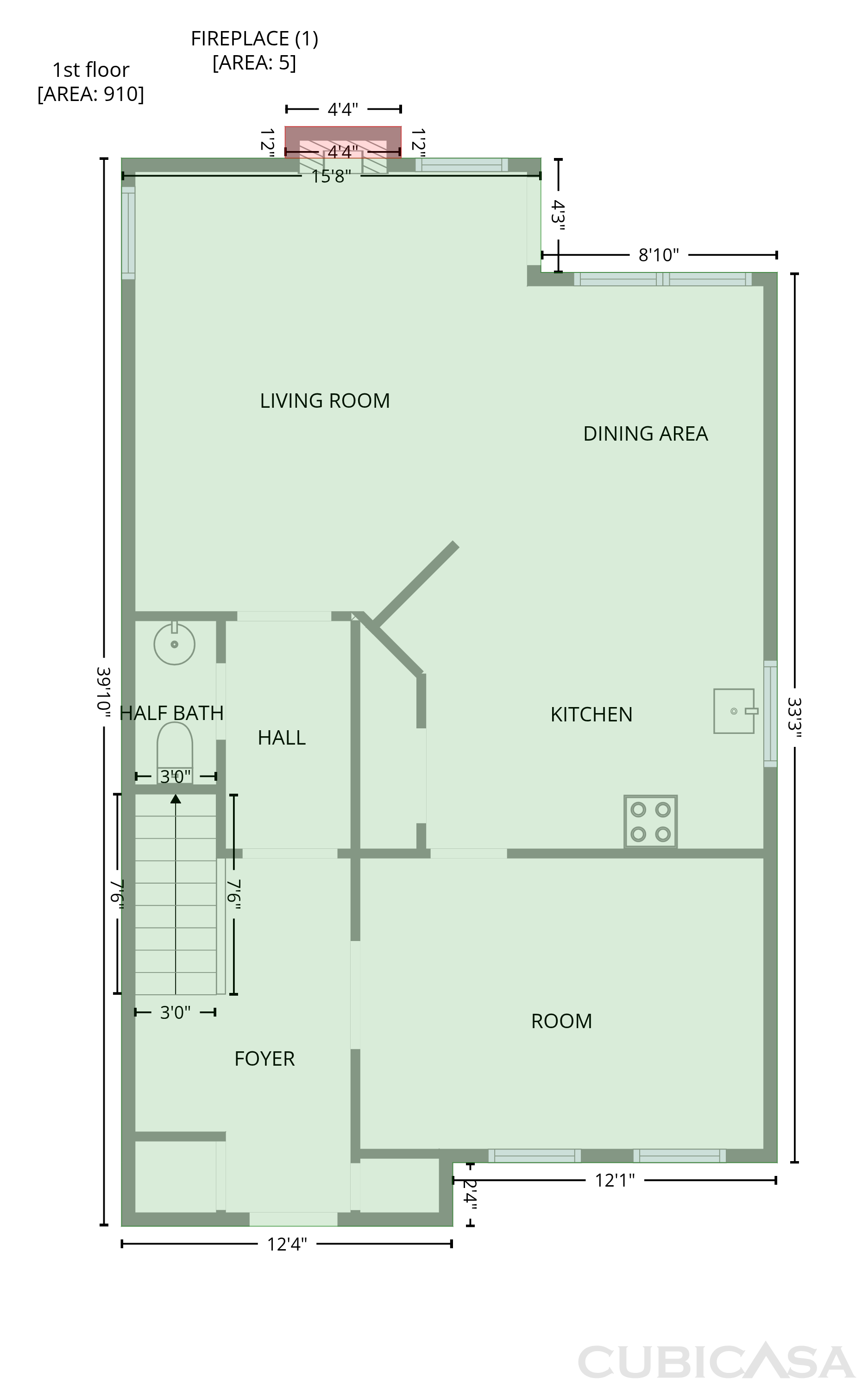 Main Floor of 10801 Cokesbury Ln, Raleigh, NC