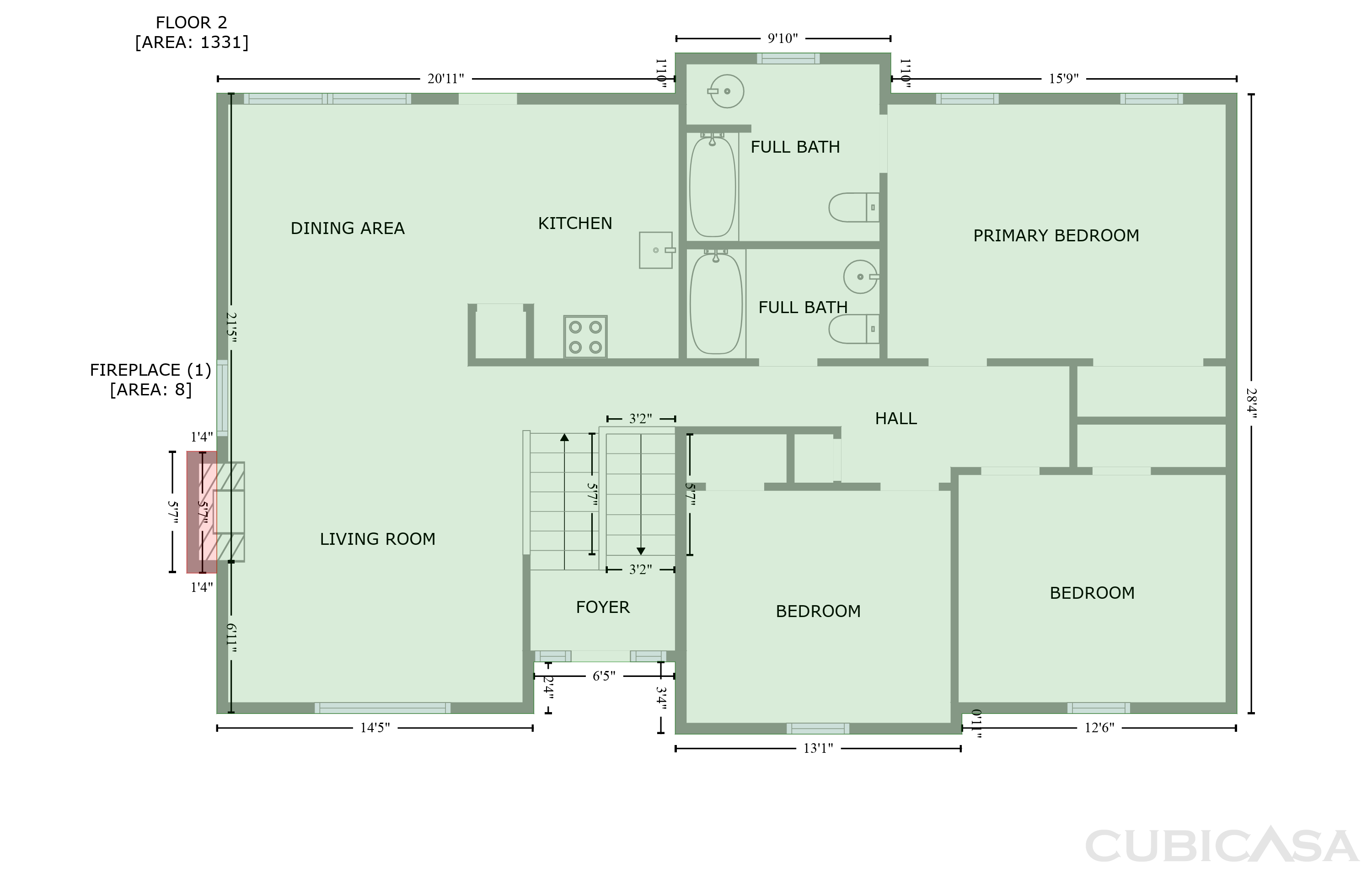 Second Floor of 210 Woodbridge Dr, Dallas, GA