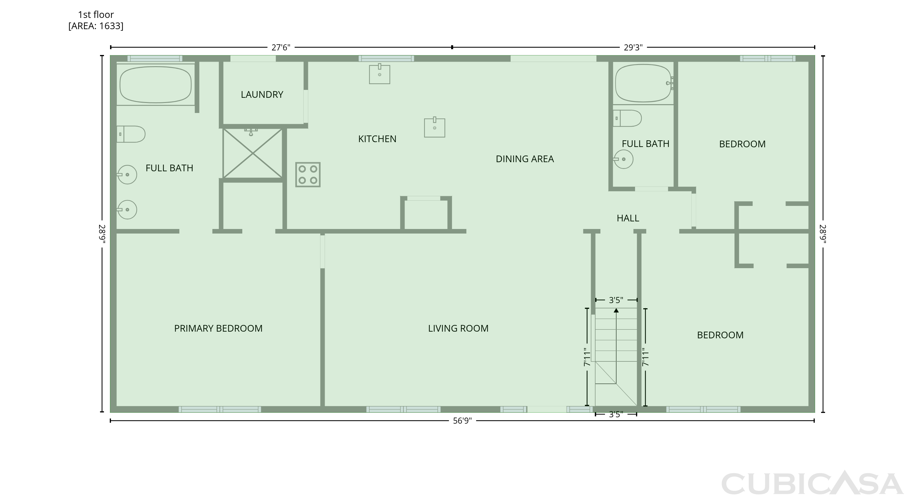 Main Floor of 3622 Gibson Rd, Durham, NC