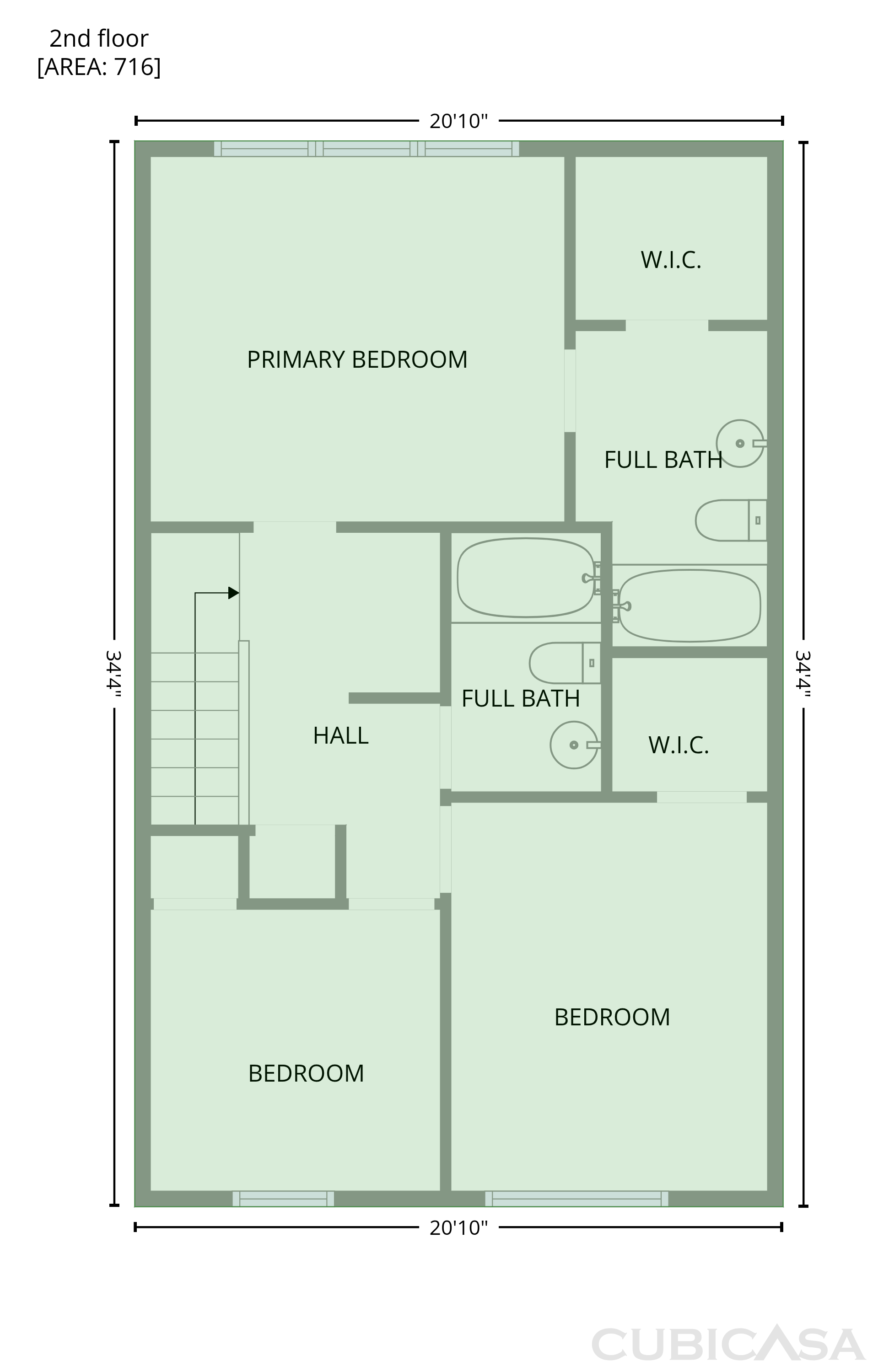 Second Floor of 5111 Brooke Lauren Ln, Raleigh, NC