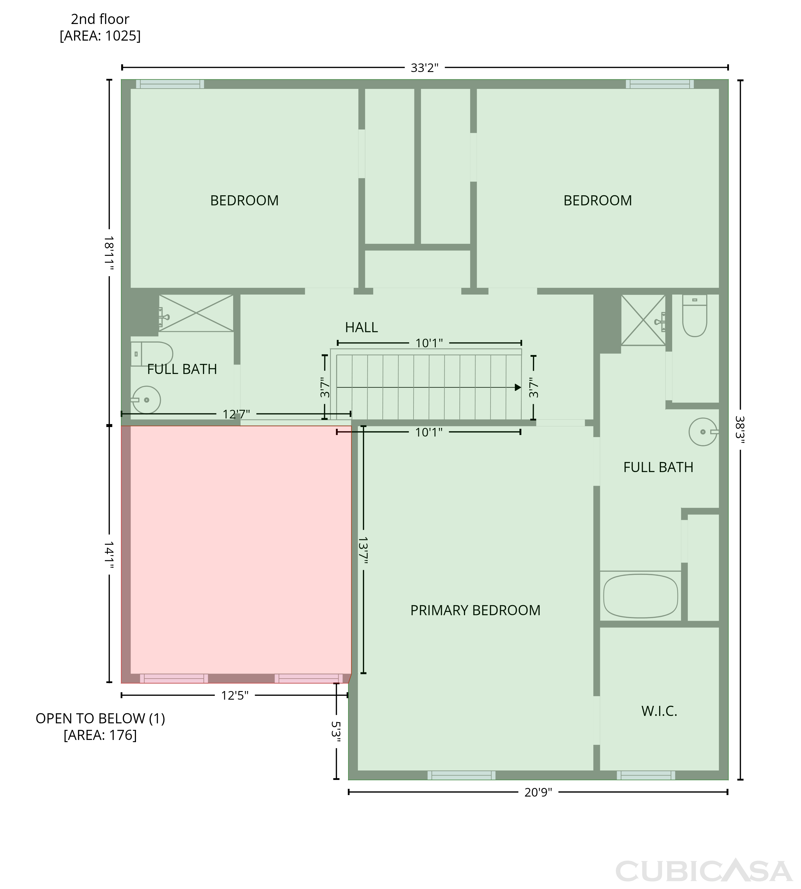 Second Floor of 309 Muskogee Dr, Dallas, GA