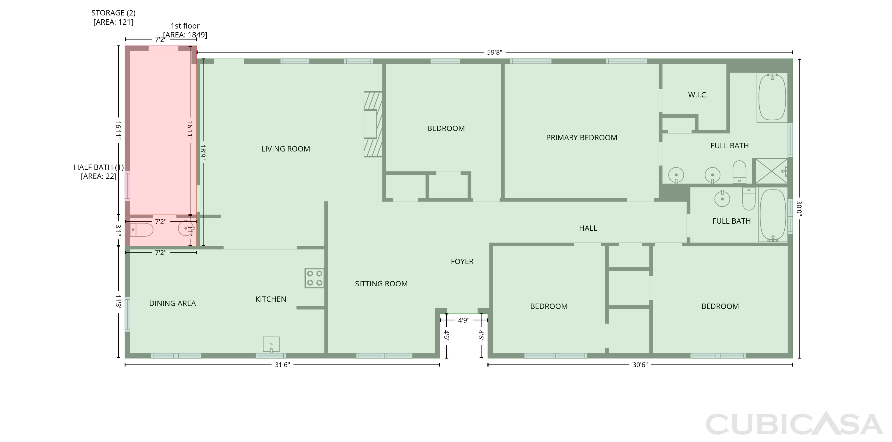 Main Floor of 7143 Knoll Loop, Montgomery, AL