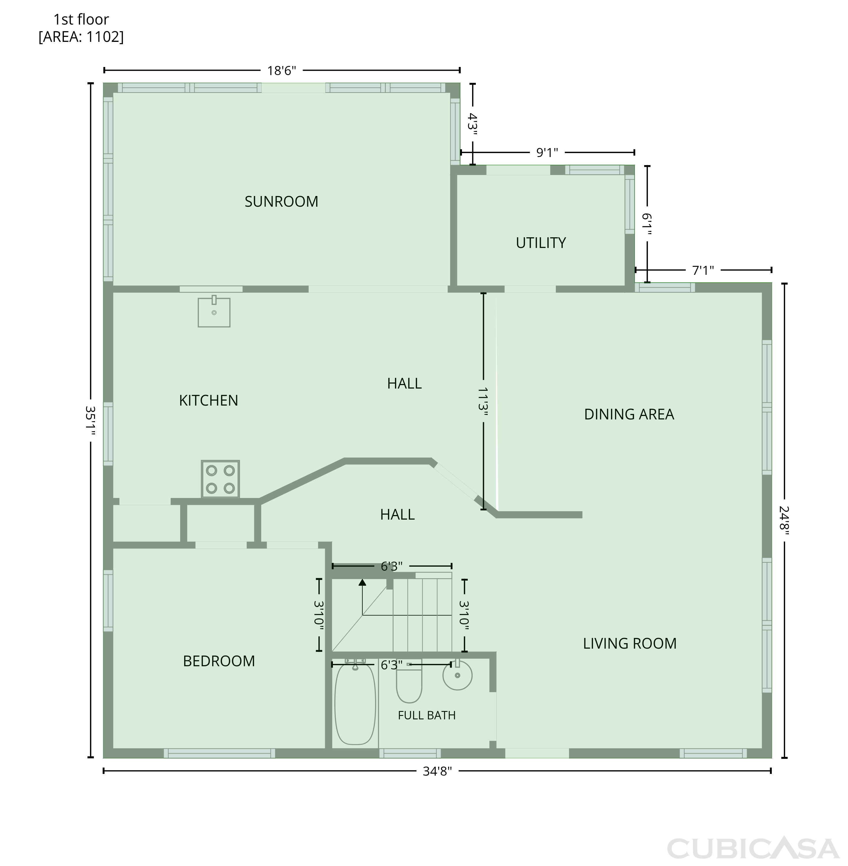 Main Floor of 199 Vance Dr NE, Concord, NC