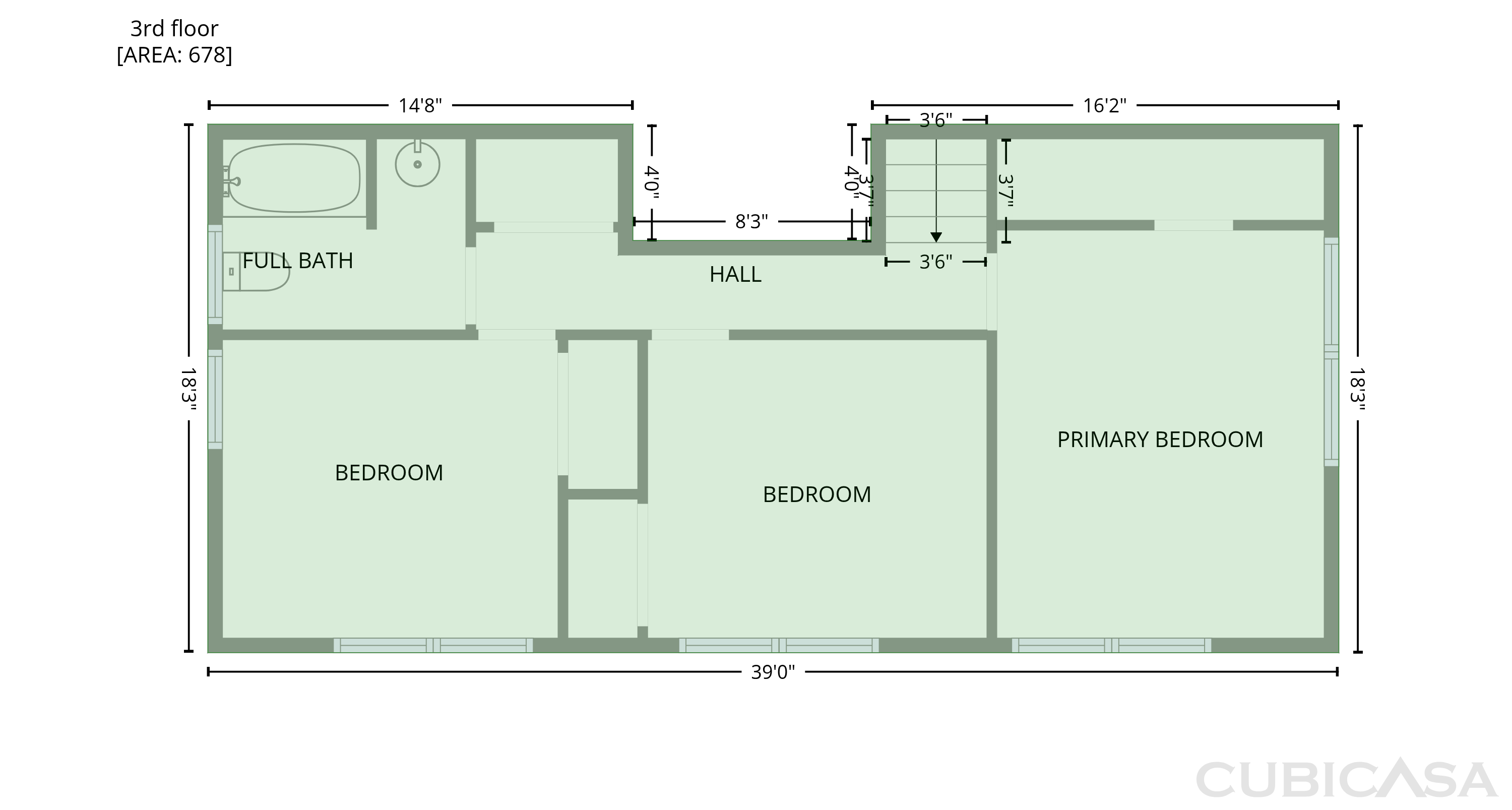 Floor 4 of 4117 White Pine Dr, Raleigh, NC