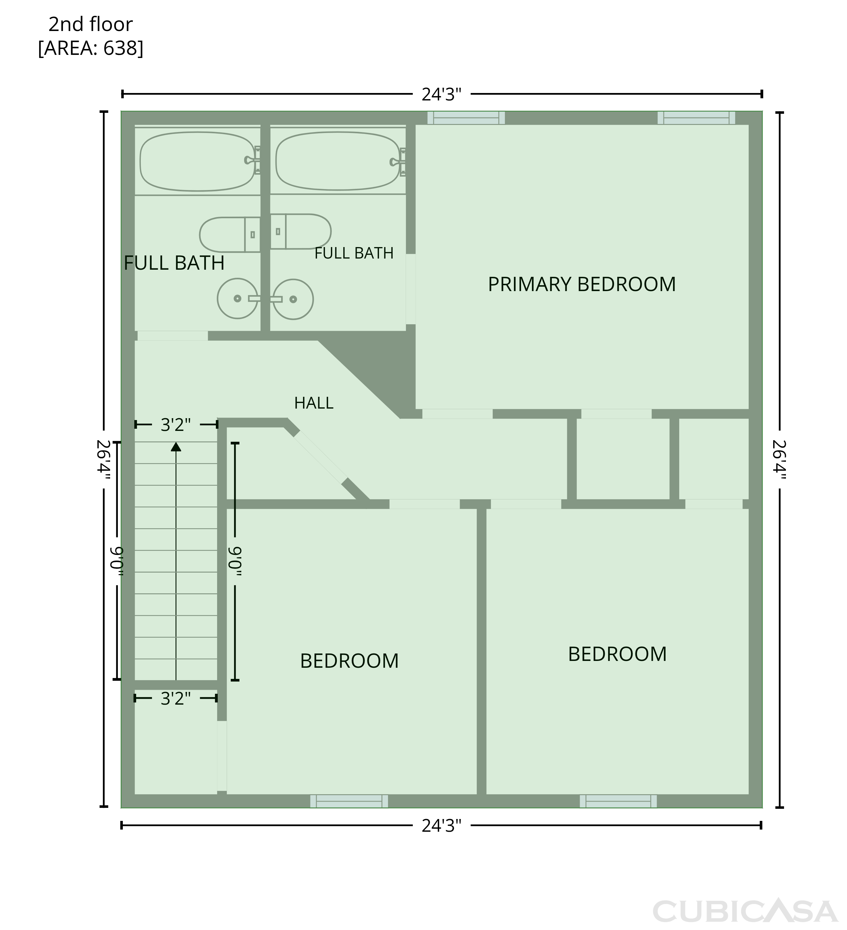 Second Floor of 6008 White Chapel Way, Greensboro, NC