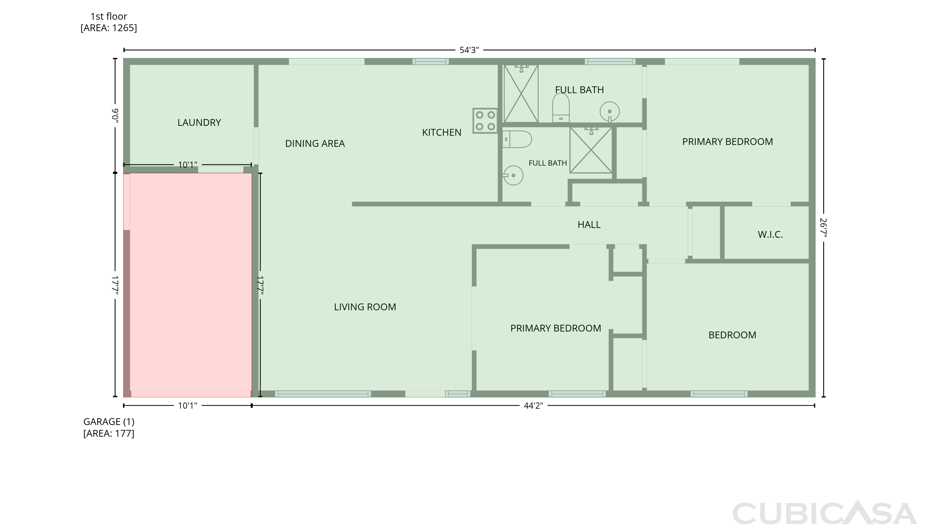 Main Floor of 7949 E Manitoba Pl, Tucson, AZ