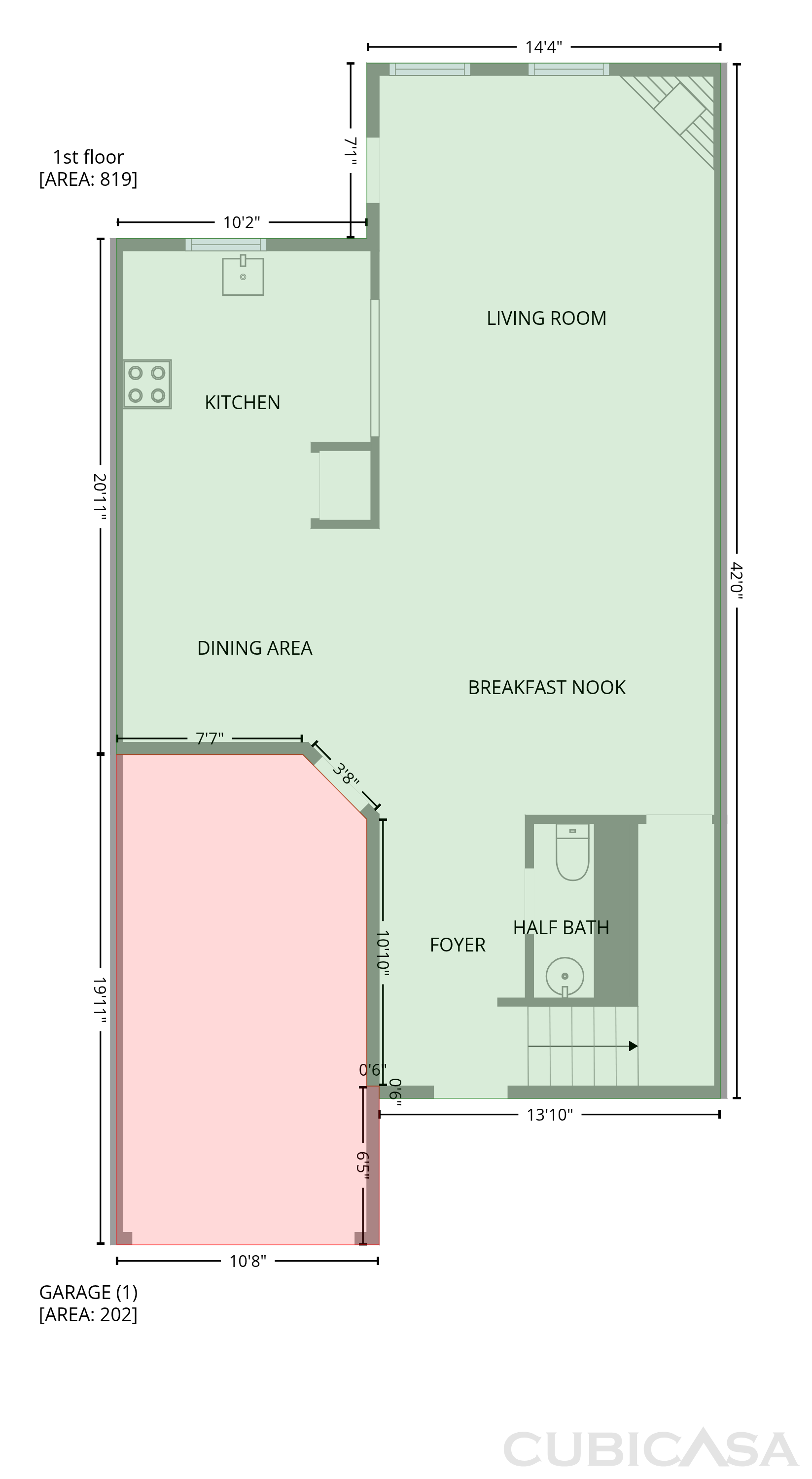 Main Floor of 220 Madison Ave, Acworth, GA