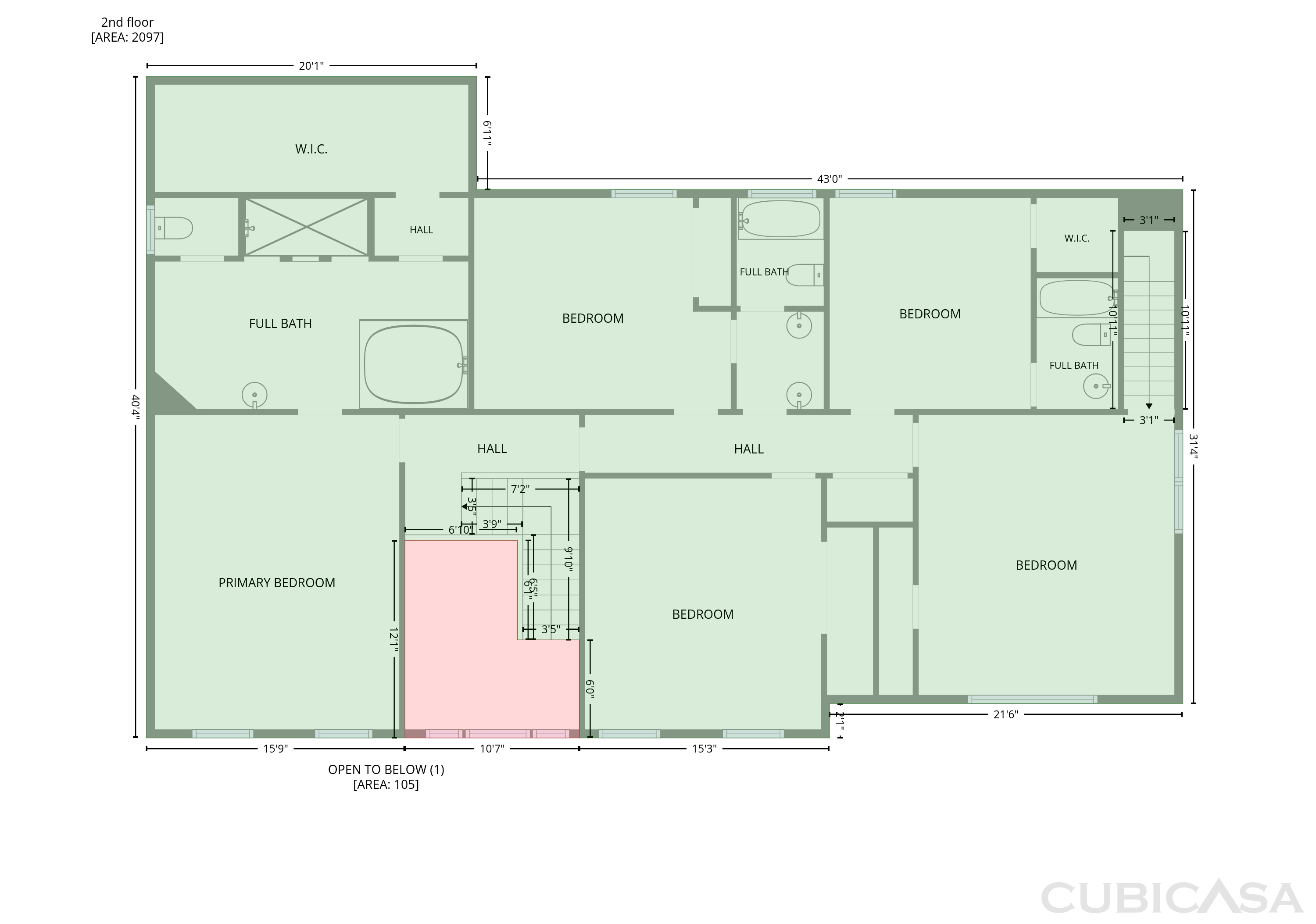Second Floor of 9424 Gotten Way, Germantown, TN