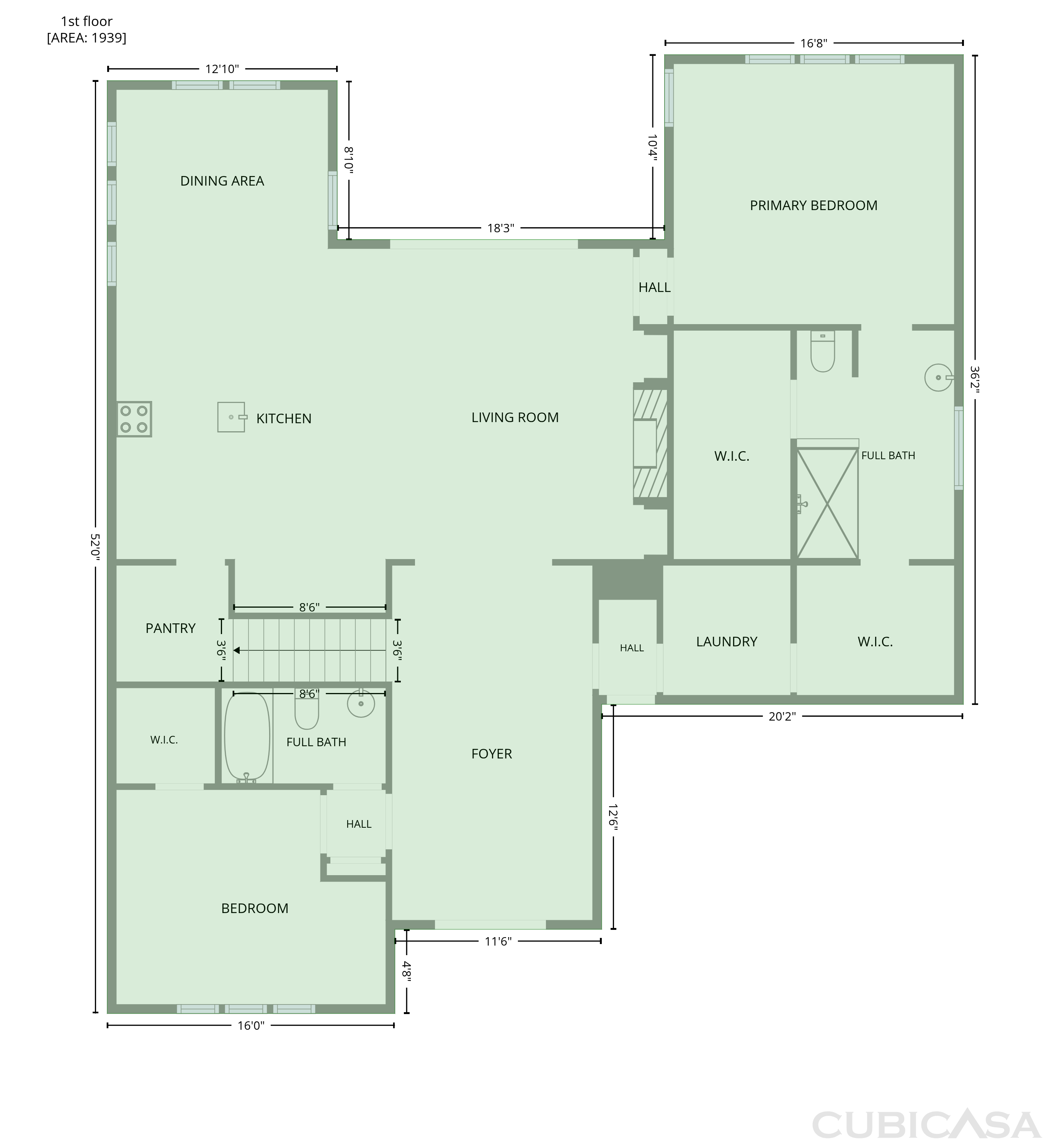Main Floor of 1279 Dairy Glen Dr, Fuquay Varina, NC