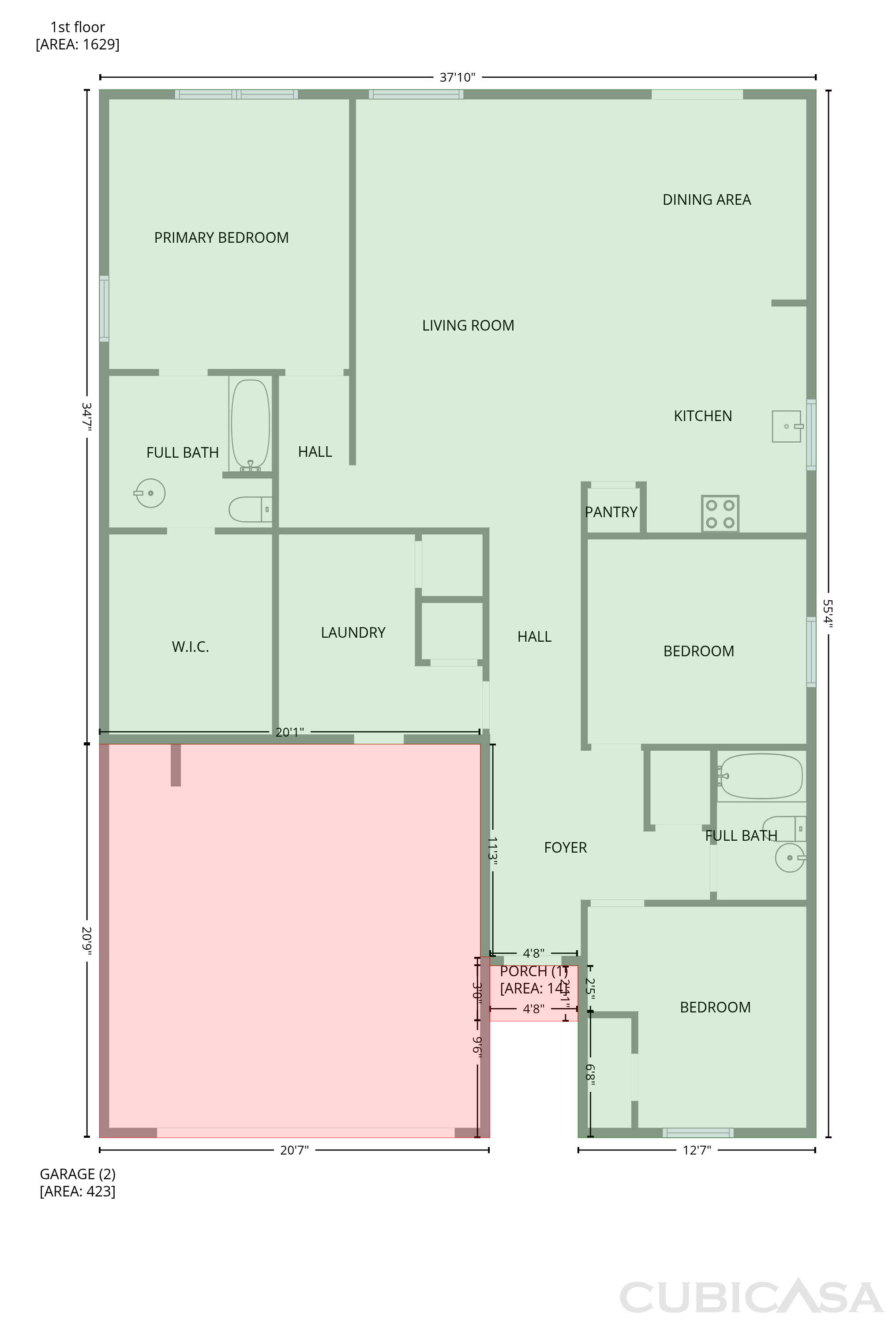 Main Floor of 118 Sorrento Dr NW, Cartersville, GA