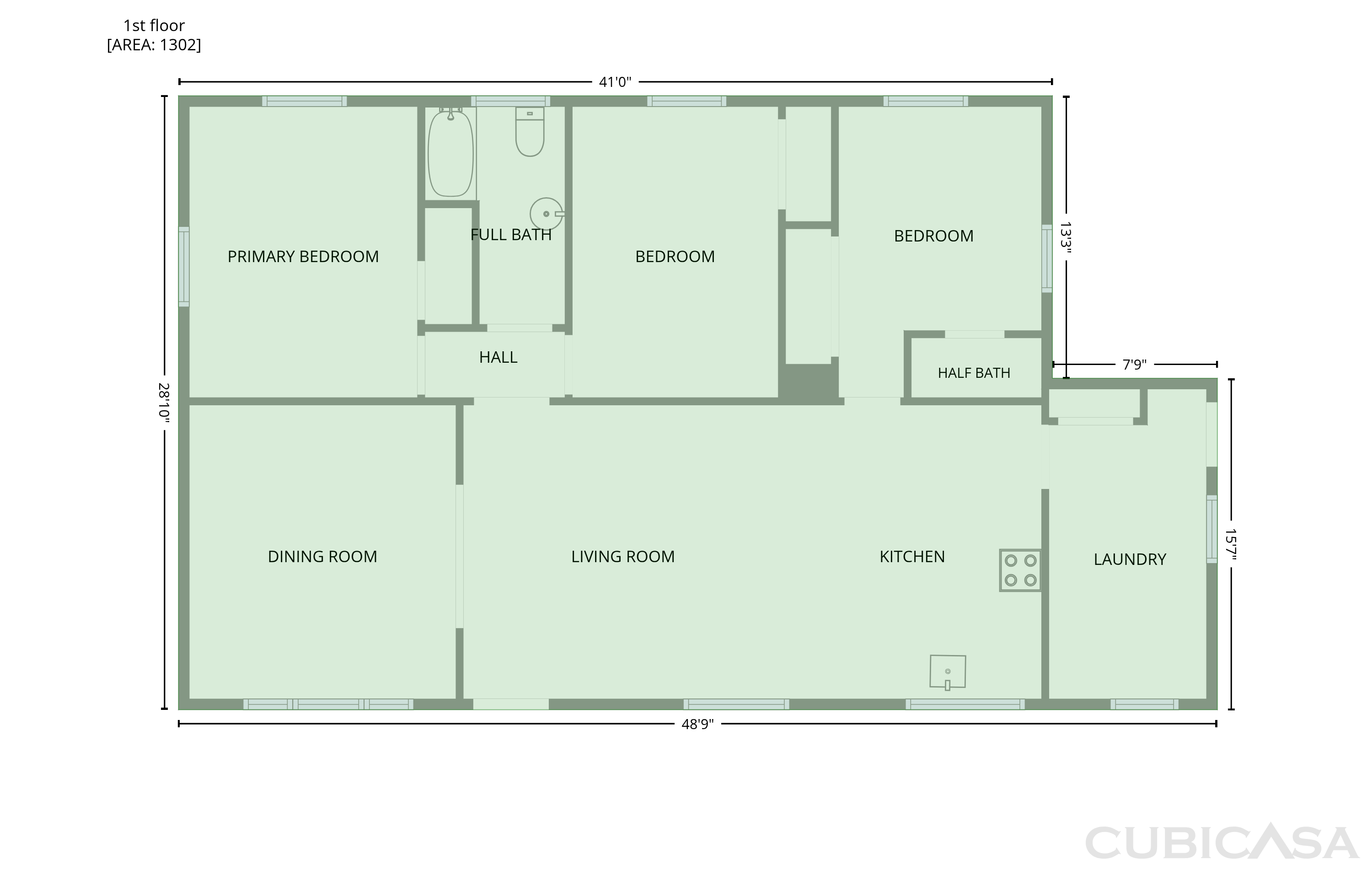 Main Floor of 220 Poplar St, Wendell, NC